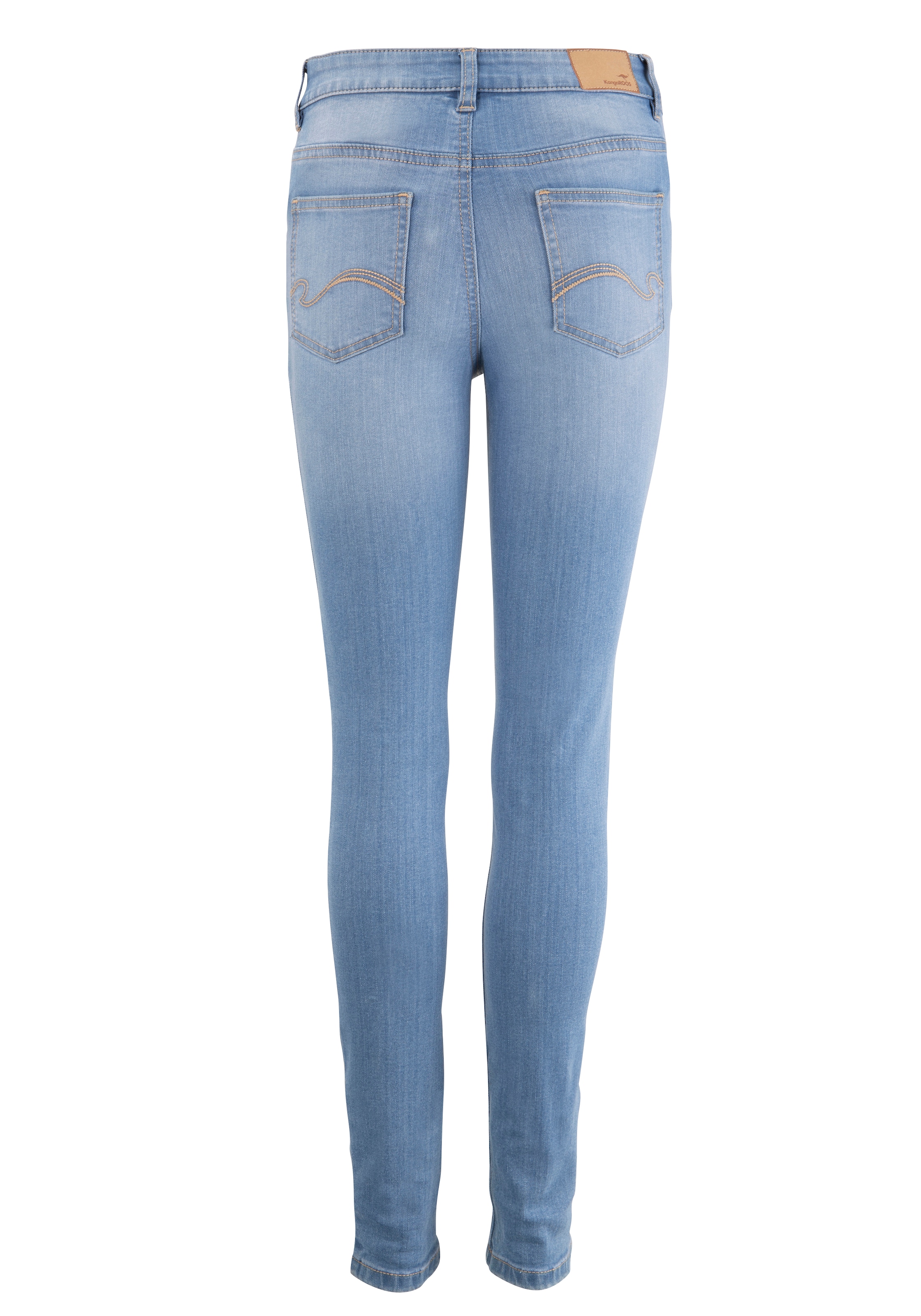 5-Pocket-Jeans used-Effekt mit bei SKINNY »SUPER KangaROOS ♕ RISE«, HIGH