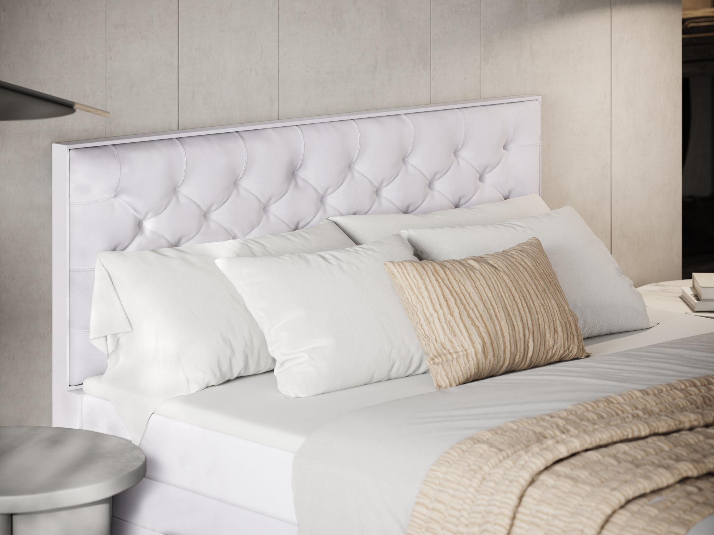 FORTE Boxspringbett »Lanciano Max inkl. zwei Bettkästen und Kaltschaum Topper«, und einer 7-Zonen-Tonnentaschenfederkernmatratze H2/H3