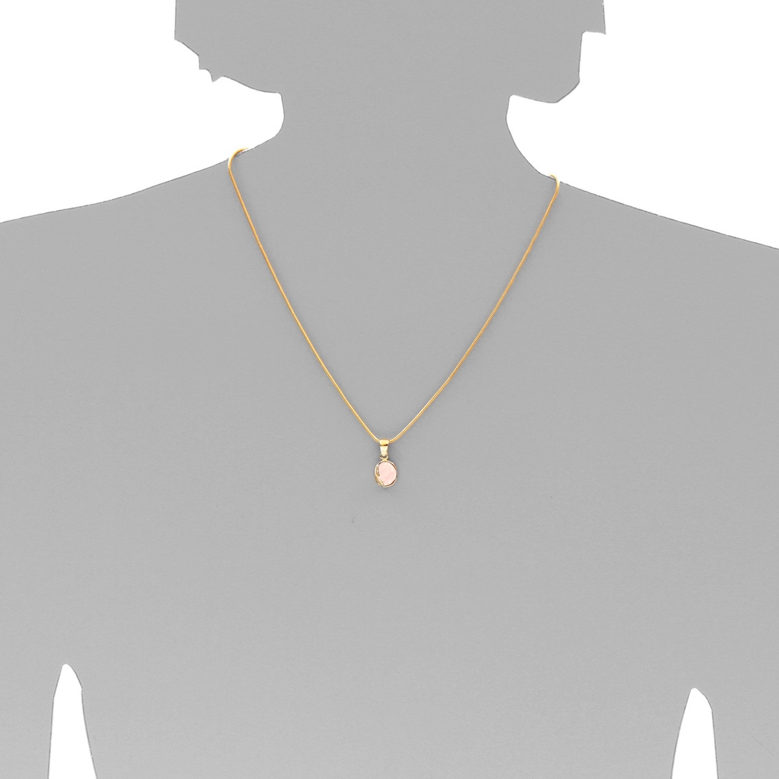 OSTSEE-SCHMUCK Kettenanhänger »- Melanie - Gold 333/000 - Rosenquarz«