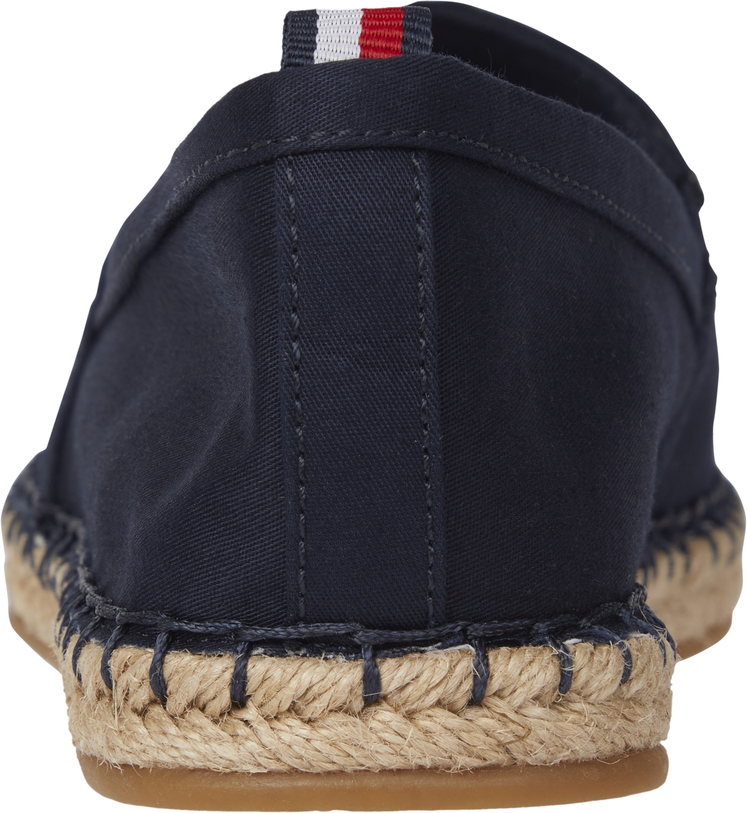 Tommy Hilfiger Espadrille »BASIC TOMMY FLAT ESPADRILLE«, Sommerschuh, Slides, Loafer mit gesticktem Logoflag