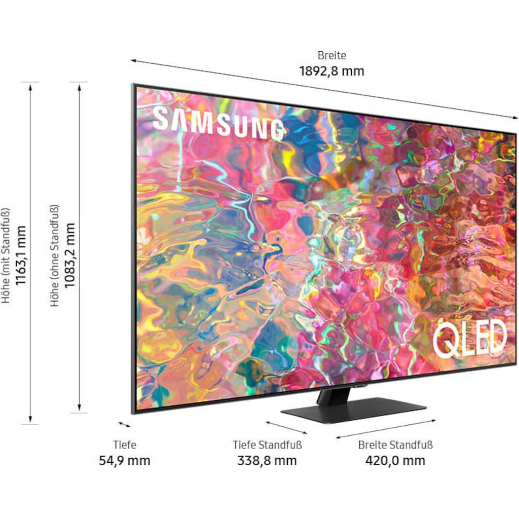 Samsung QLED-Fernseher »85" QLED 4K Q80B (2022)«, 214 cm/85 Zoll, Smart-TV