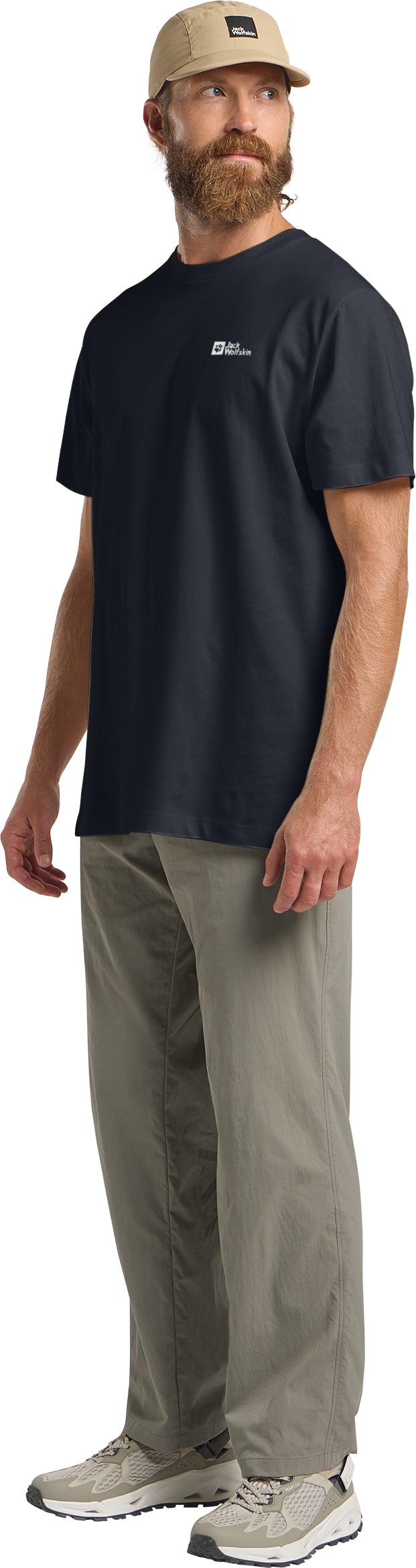 Jack Wolfskin T-Shirt »ESSENTIAL T M«, weiches, klassisches T-Shirt aus atmungsaktiver Bio-Baumwolle