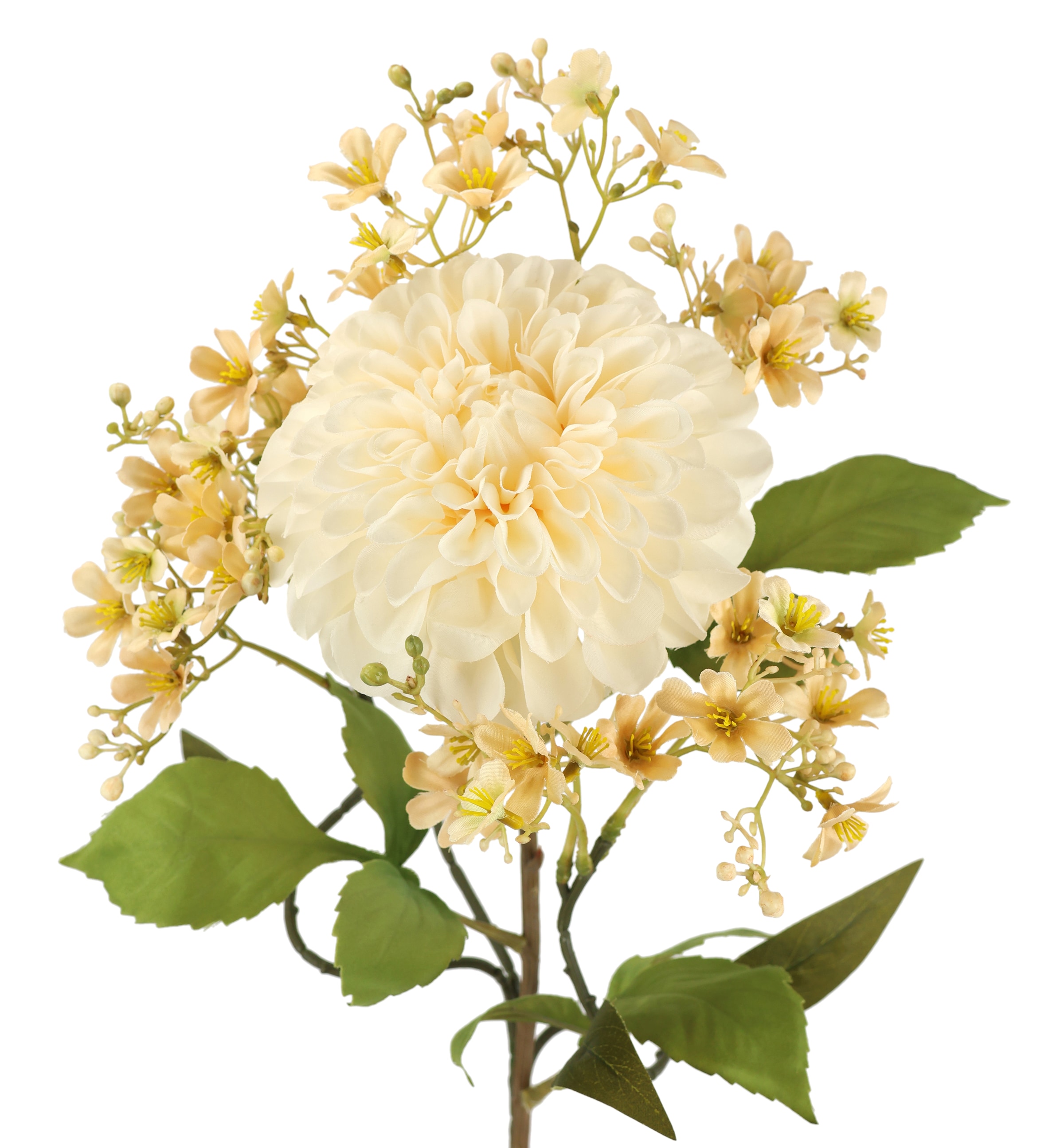 I.GE.A. Kunstblume »Stielblumen-Sortiment Dahlie Blütenzweig« Zweig Seidenblume Einzelblume Herbstliche Künstliche Blumen Dekoblumen