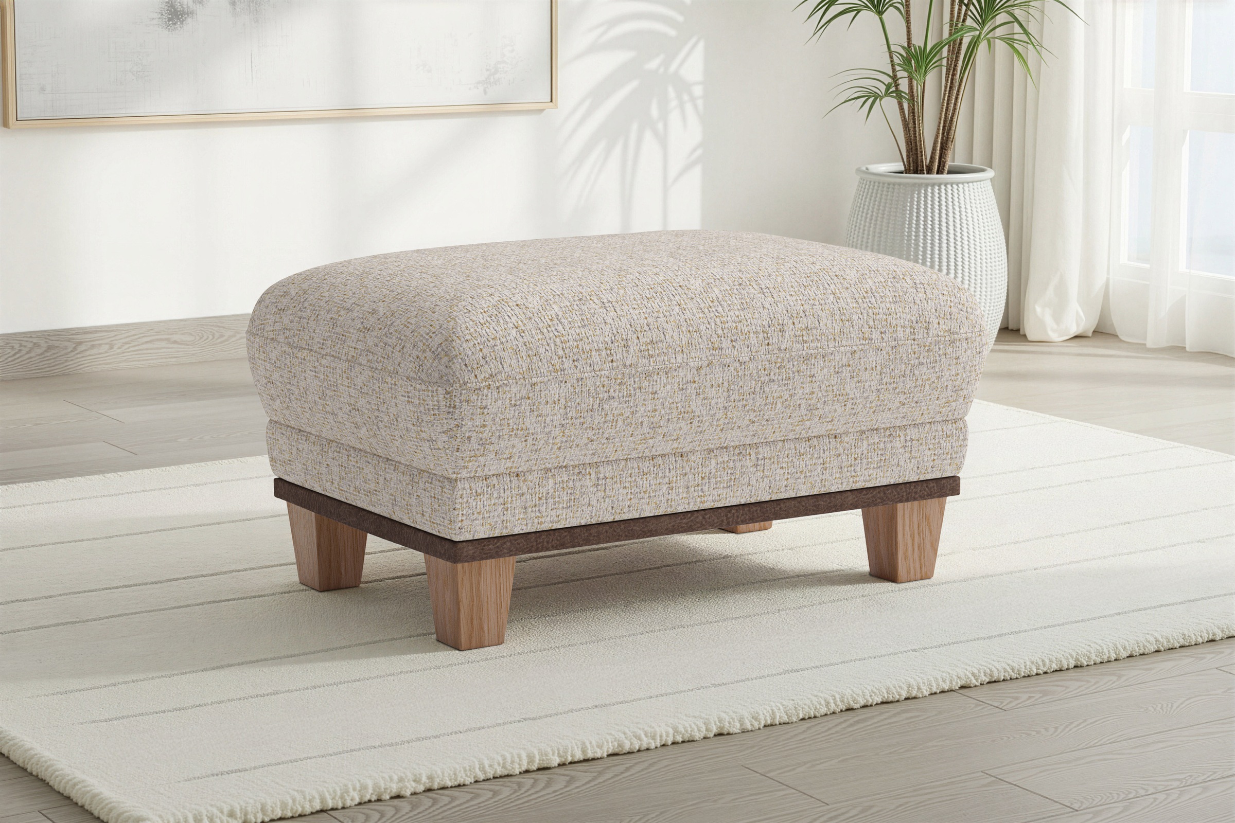sit&more Polsterhocker »Concept« mit Buchefuß in drei Farben zur Auswahl