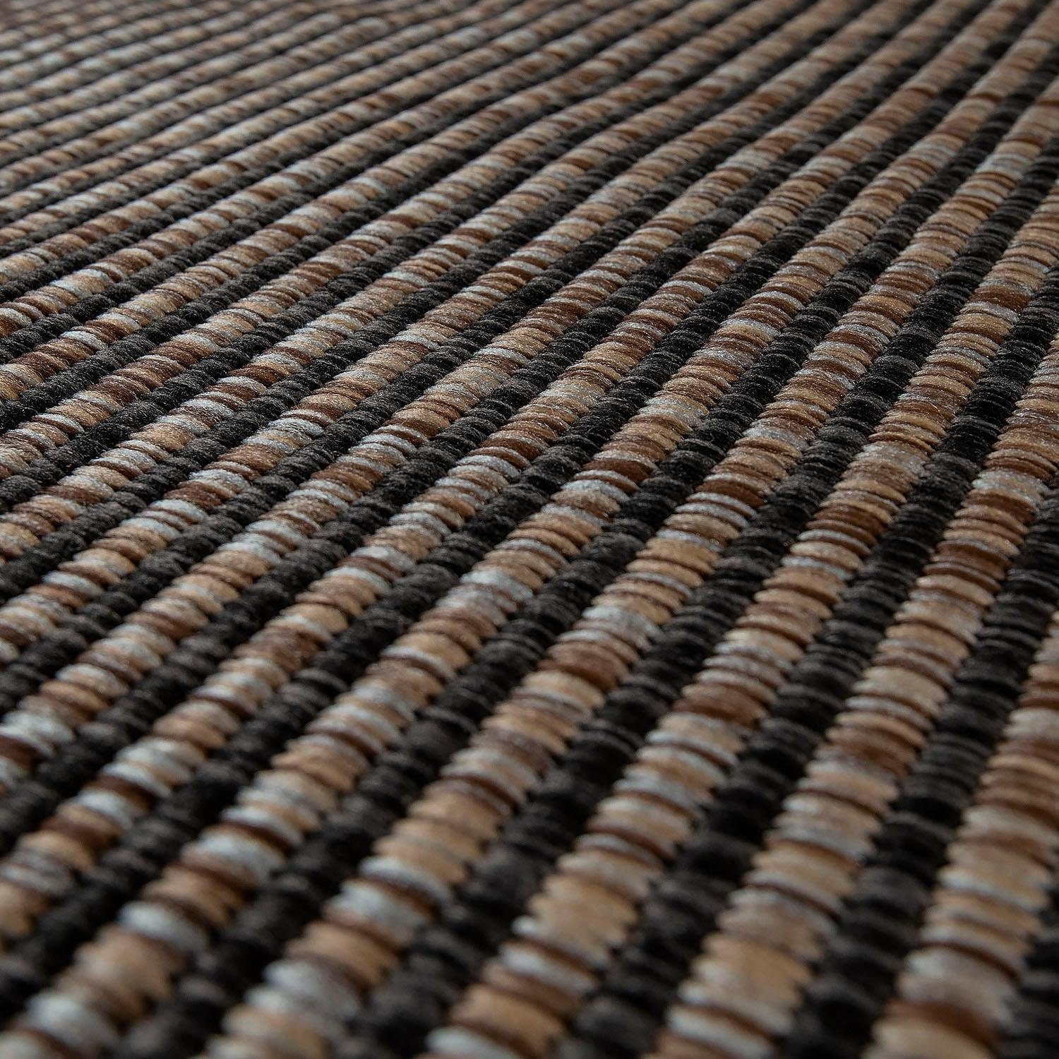 Paco Home UV-beständig rechteckig, geeignet, Bordüre, meliert, Flachgewebe, mit 325«, Outdoor »Illusion Teppich