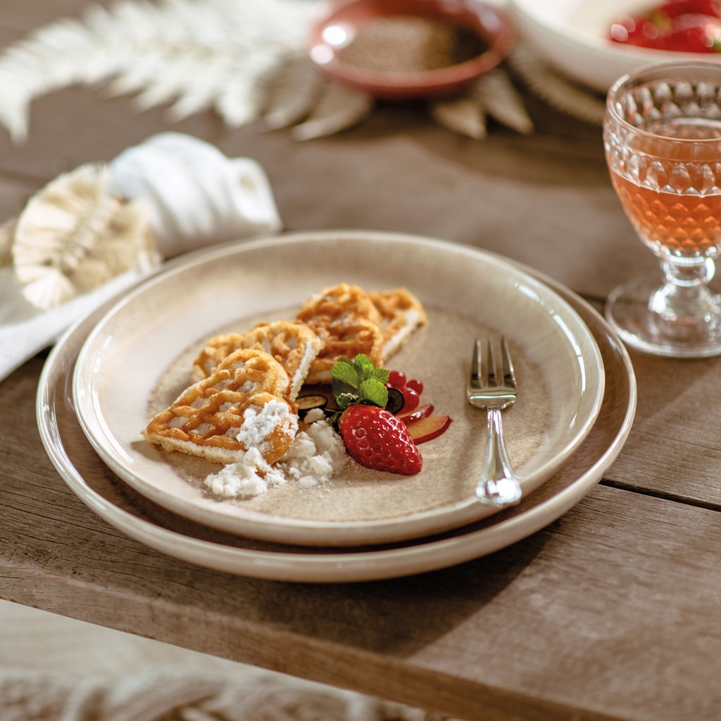 like. by Villeroy & Boch Speiseteller »Speiseteller Perlemor Sand ø 27,1 cm 6er Set beige«