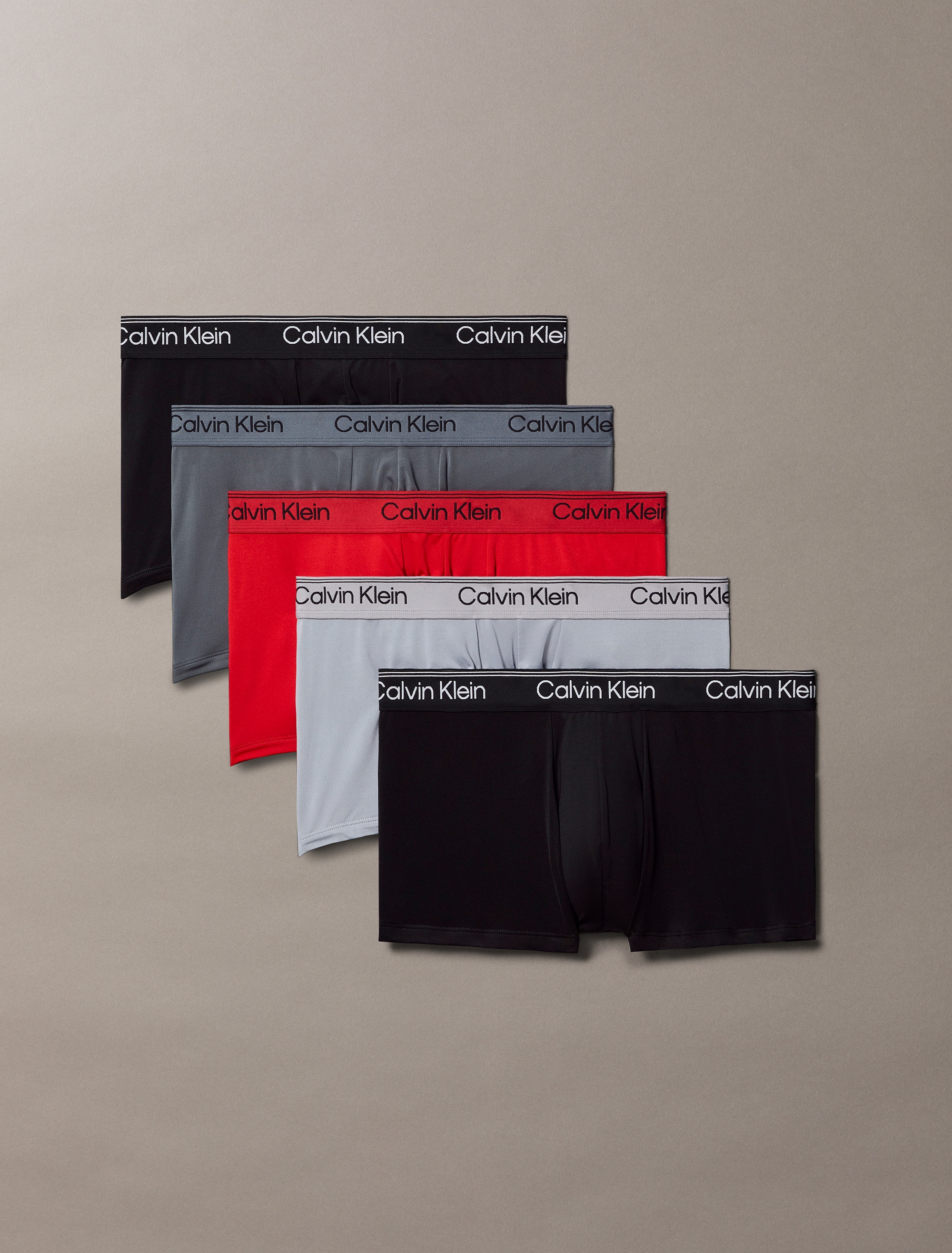 Calvin Klein Underwear Trunk »LOW RISE TRUNK 5PK« Packung, 5er-Pack, 5 Stk. tlg., Mit elastischem Bund