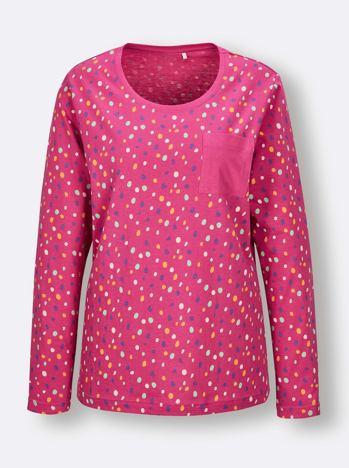 wäschepur Langarmshirt »Schlafanzug-Shirt«, (1 tlg.)