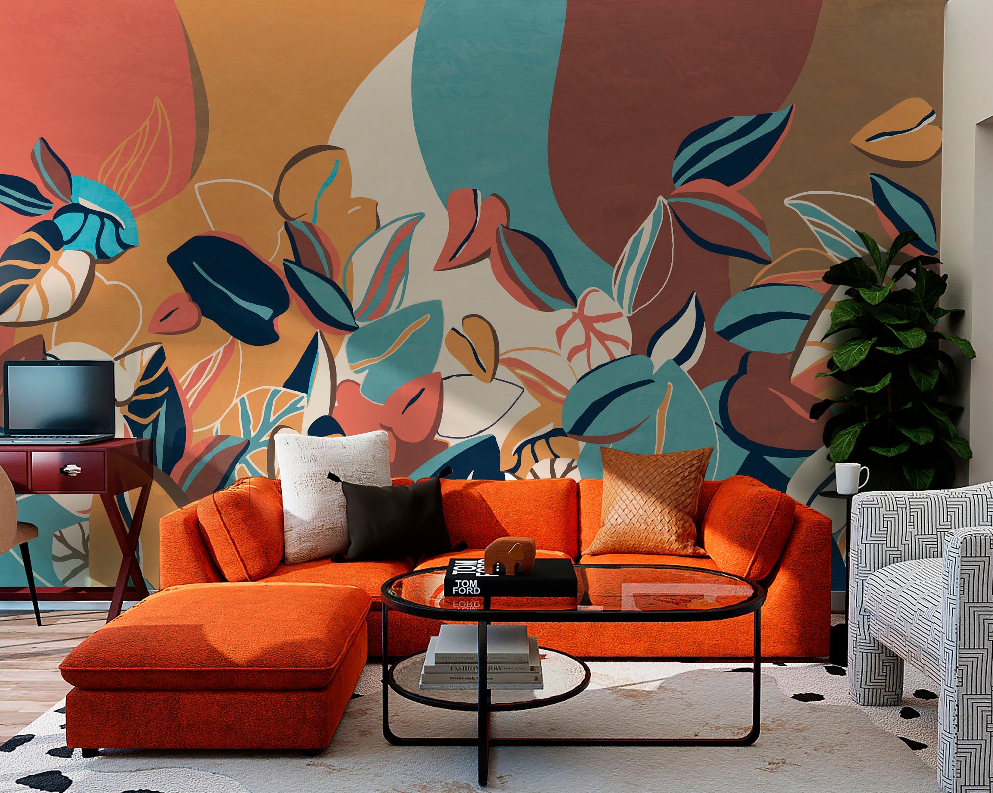 Komar Fototapete »Digitaldruck Vlies -  Audrey - Größe 400 x 250 cm« bedruckt glatt Wohnzimmer, Schlafzimmer