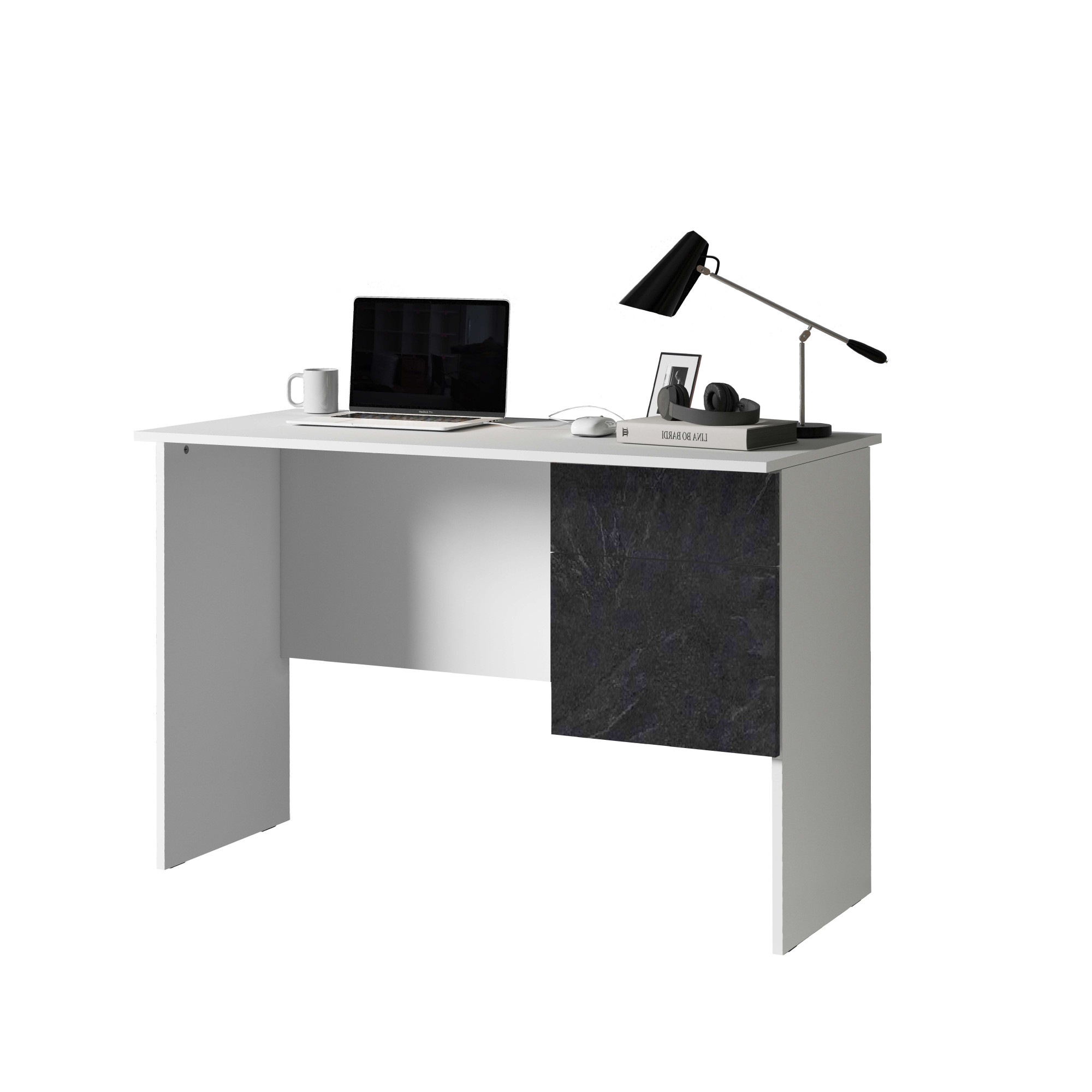 INOSIGN Schreibtisch »Coro, kleiner Computertisch, Bürotisch«, mit 1 Tür & 1 Schublade, Breite 110 cm, Made in Italy