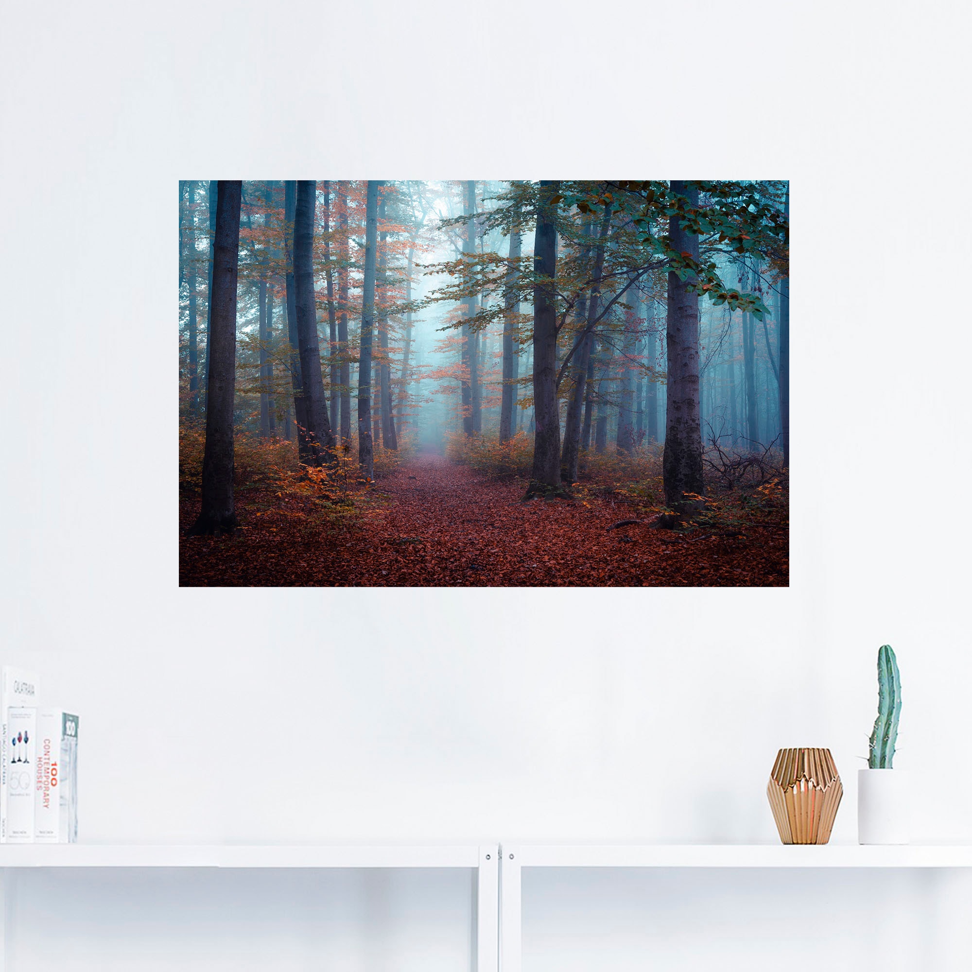 Artland Wandbild »Wald im Nebel«, Waldbilder, (1 St.), als Alubild,  Leinwandbild, Wandaufkleber oder Poster in versch. Größen auf Rechnung  kaufen