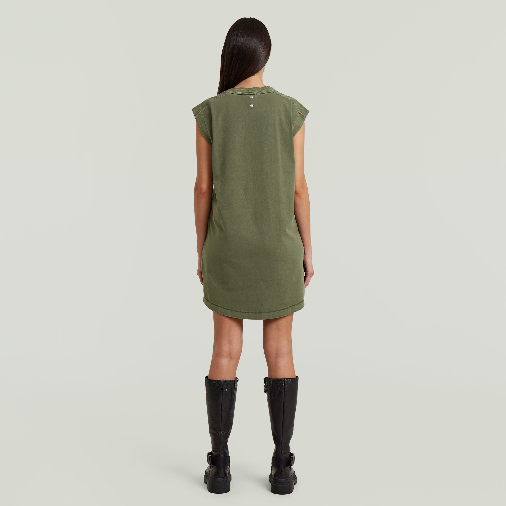 G-STAR Jerseykleid Eingrifftaschen mit Taschen in der Seitennaht