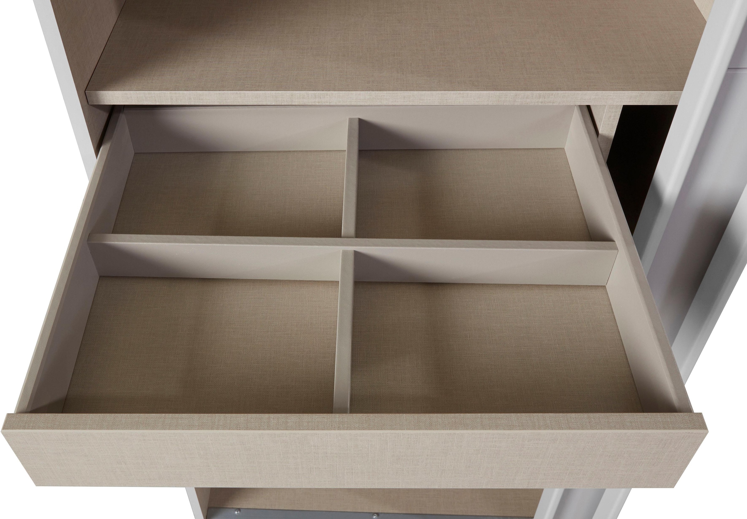 rauch Schwebetürenschrank »Kleiderschrank Schrank Garderobe Wäscheschrank BESTSELLER KEPAN«, inkl. Schubladen-Einsatz und extra Einlegeböden MADE IN GERMANY