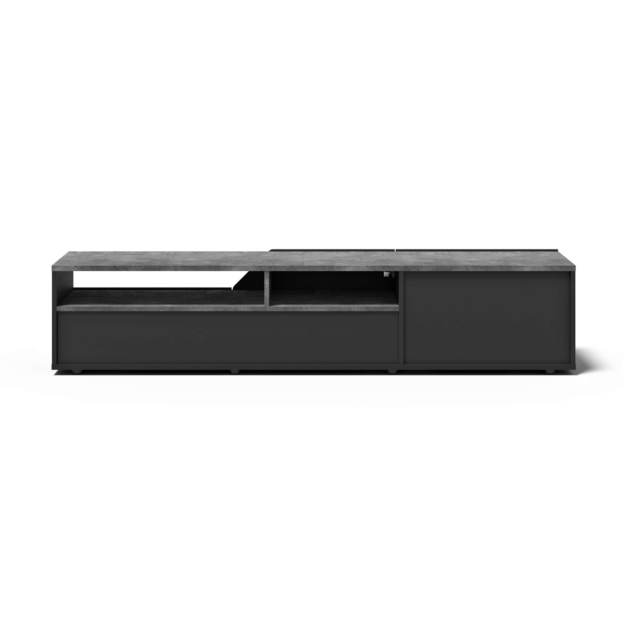 TemaHome TV-Bank »Verone TV Tisch, platsparendes Design, Lowboard,«, praktische Türen, offenes Fach, Breite 180 cm