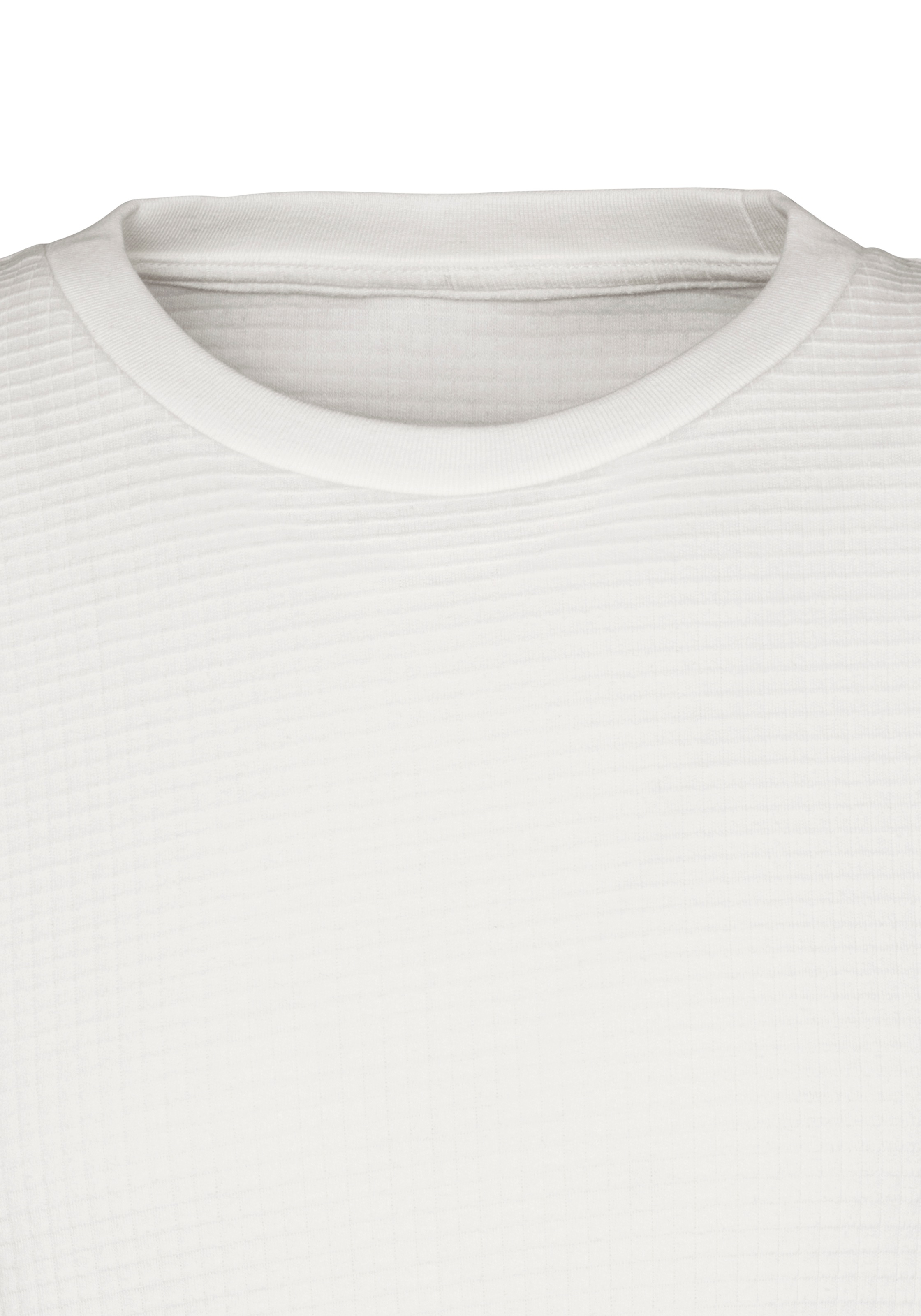John Devin T-Shirt »mit Struktur« Rundhalsshirt mit Struktur aus Baumwoll-Mix