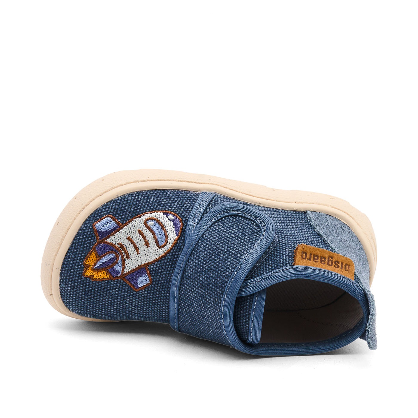 Bisgaard Hausschuh »barefoot basic«  Klettschuh mit Stickerei, Größenschablone zum Download