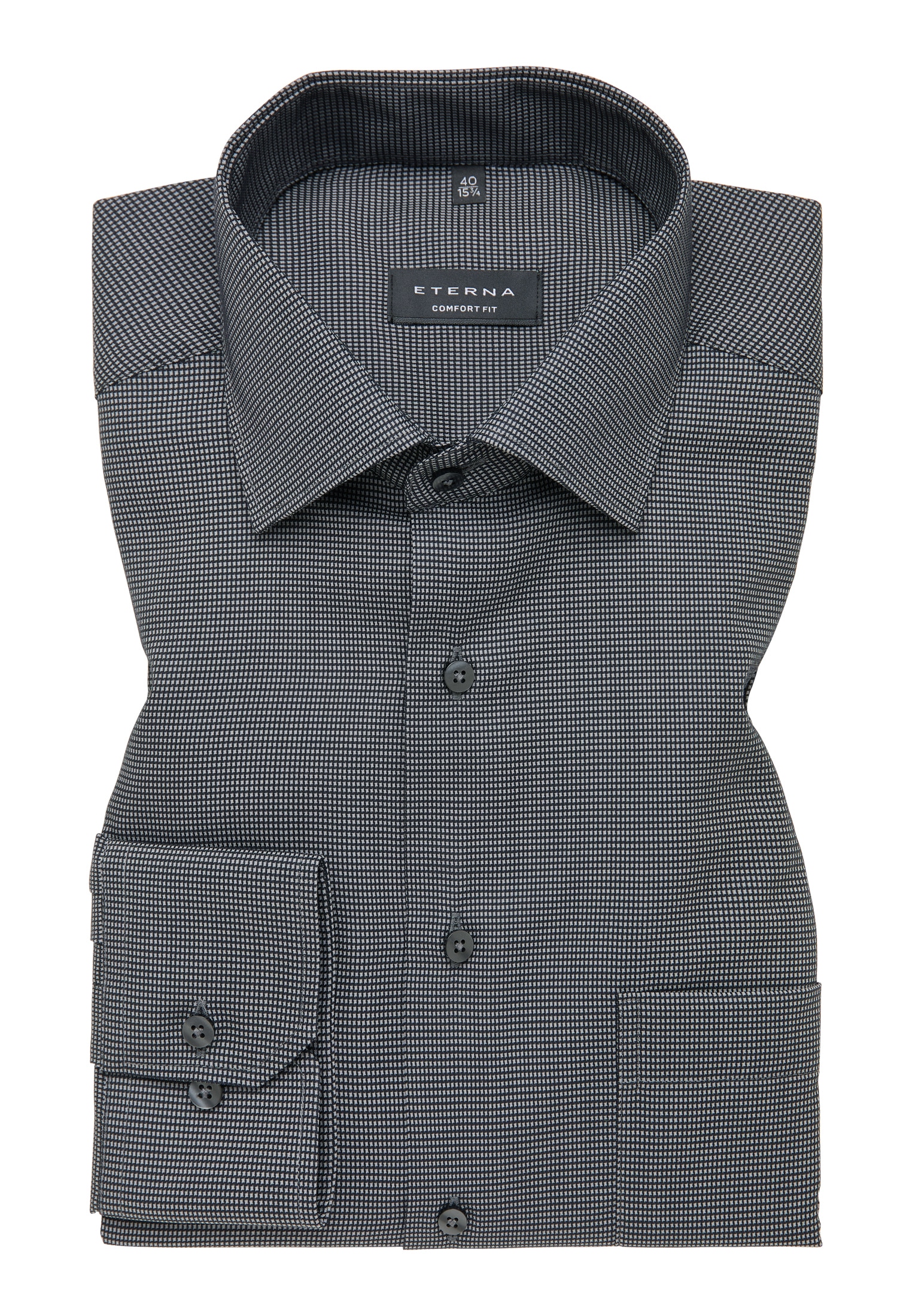 Eterna Langarmhemd »COMFORT FIT« NON IRON (bügelfrei)