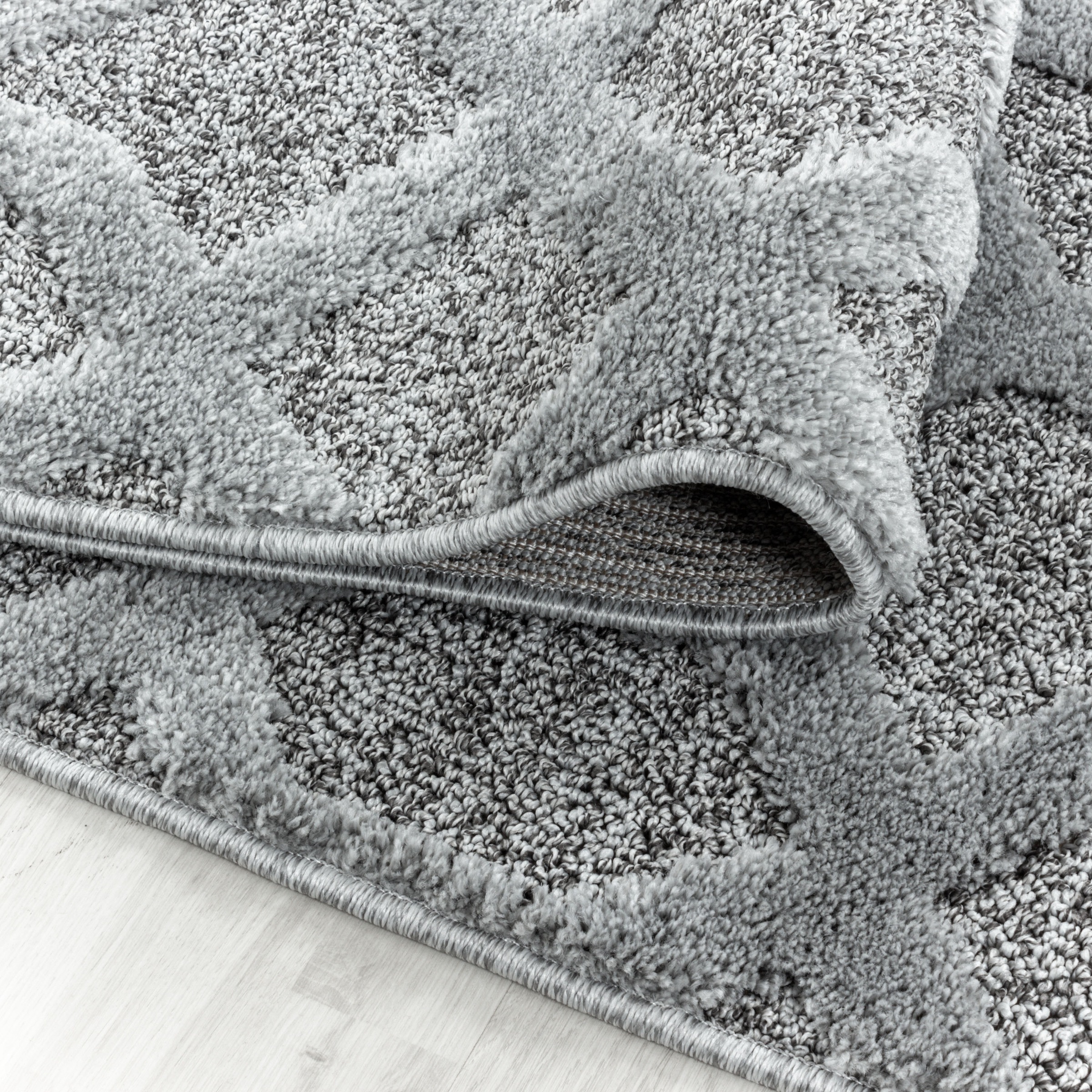 Ayyildiz Teppiche Teppich »PISA 4702«, rechteckig, 20 mm Höhe, als Läufer und rund erhältlich, Hoch Tief Struktur, Wohnzimmer