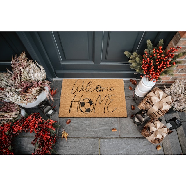 HANSE Home Fußmatte »Kokos Welcome Home Soccer«, rechteckig, Kokos,  Schmutzfangmatte, Outdoor, Rutschfest, Innen, Kokosmatte, Flur bestellen |  UNIVERSAL
