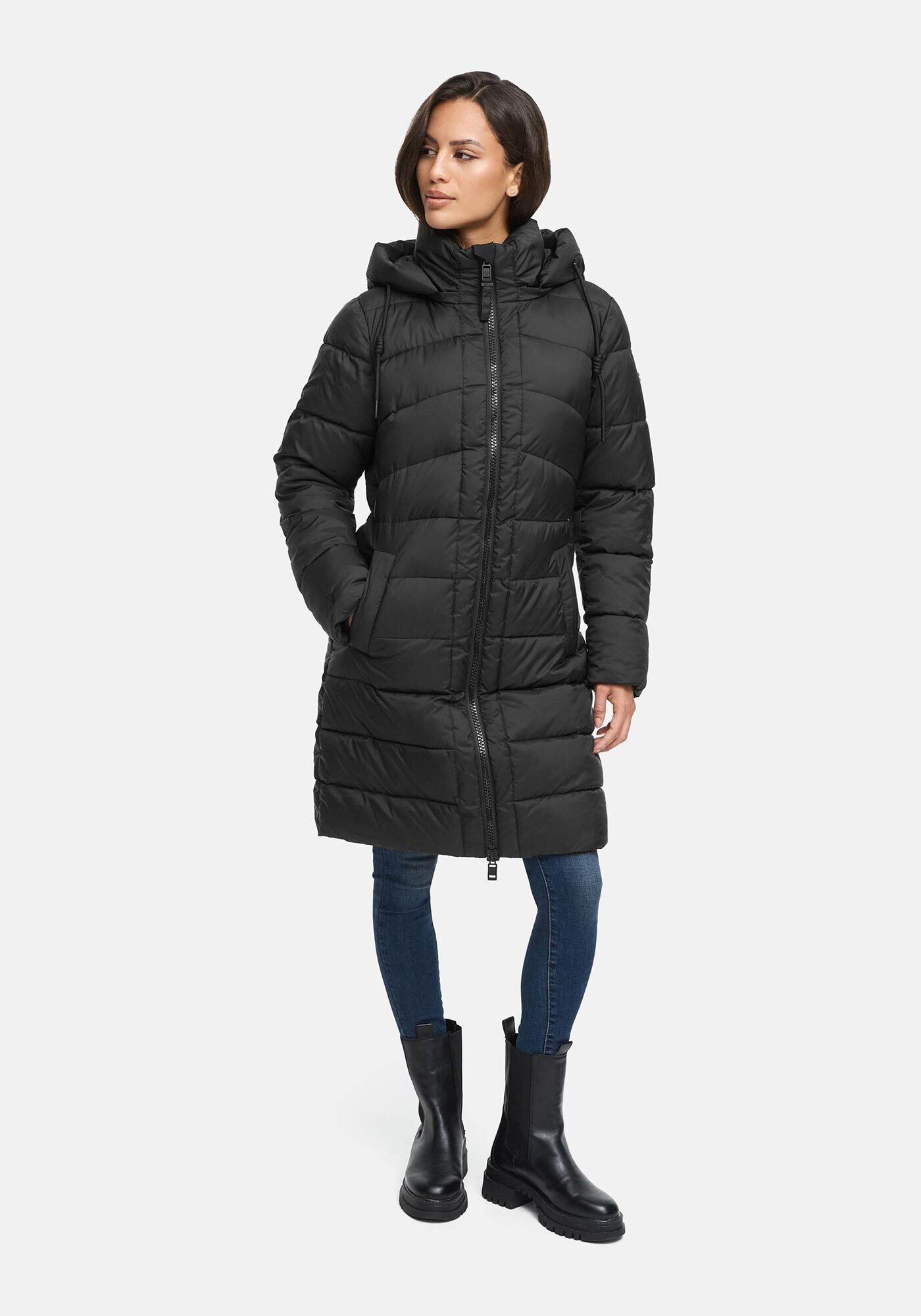 Marikoo Winterjacke »Marikoo Kaltnäschen Damen Winter Steppmantel Jacke N075«