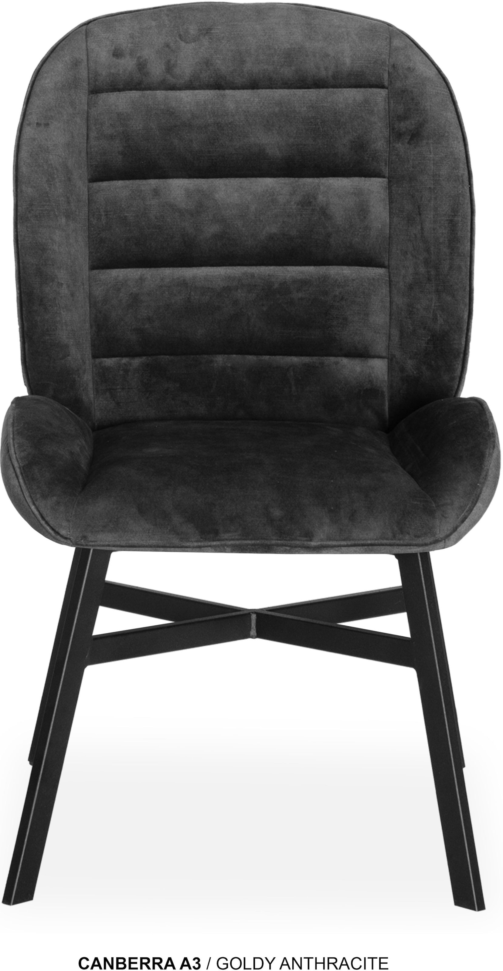 OMG Design Esszimmerstuhl »Canberra« (Set) 1 Stk.Esszimmerstuhl, pflegeleichter Samtvelour Bezug