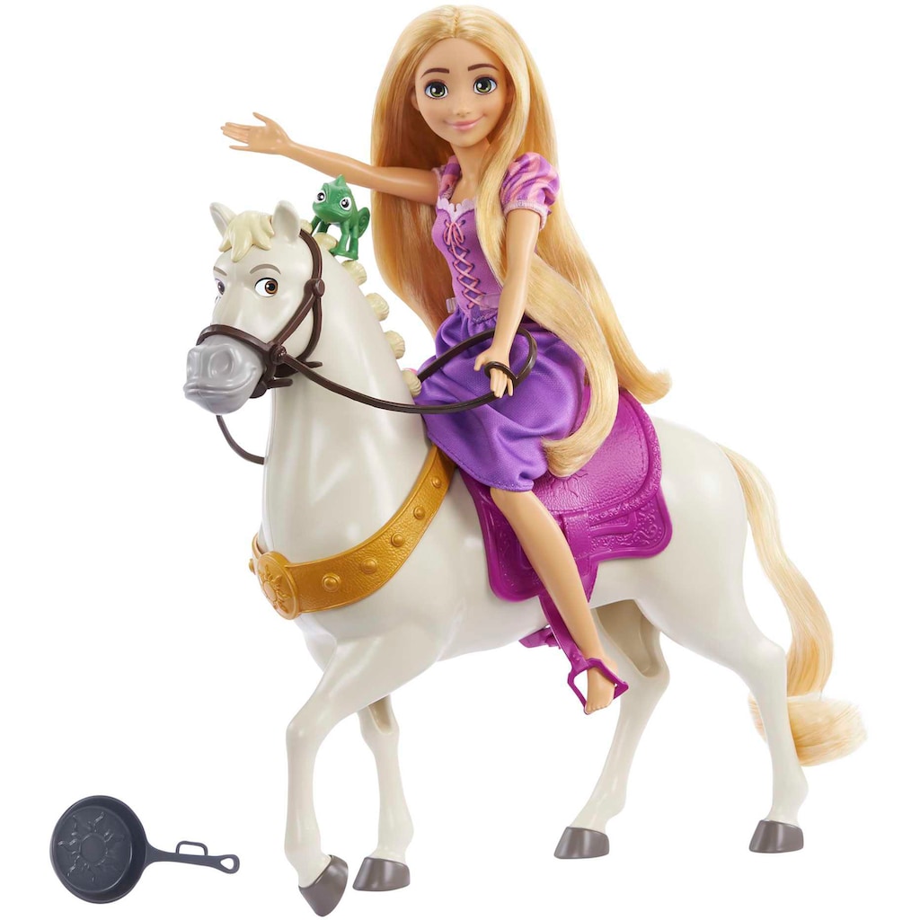 Mattel® Anziehpuppe »Disney Prinzessin, Modepuppe Rapunzel und Pferd«