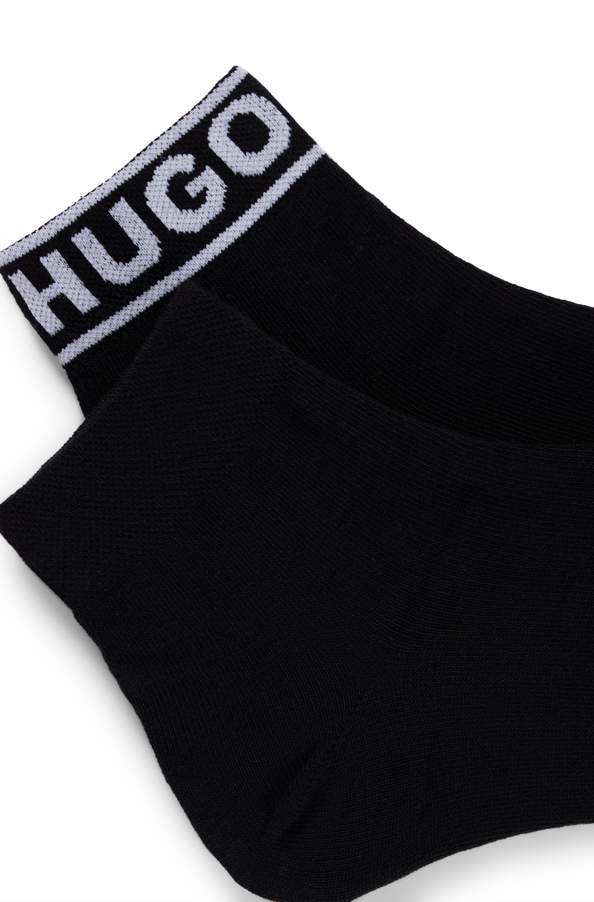 HUGO Underwear Freizeitsocken »2P SH LOGO CC W«, (Set, 2 Paar, 2er), mit Logobund