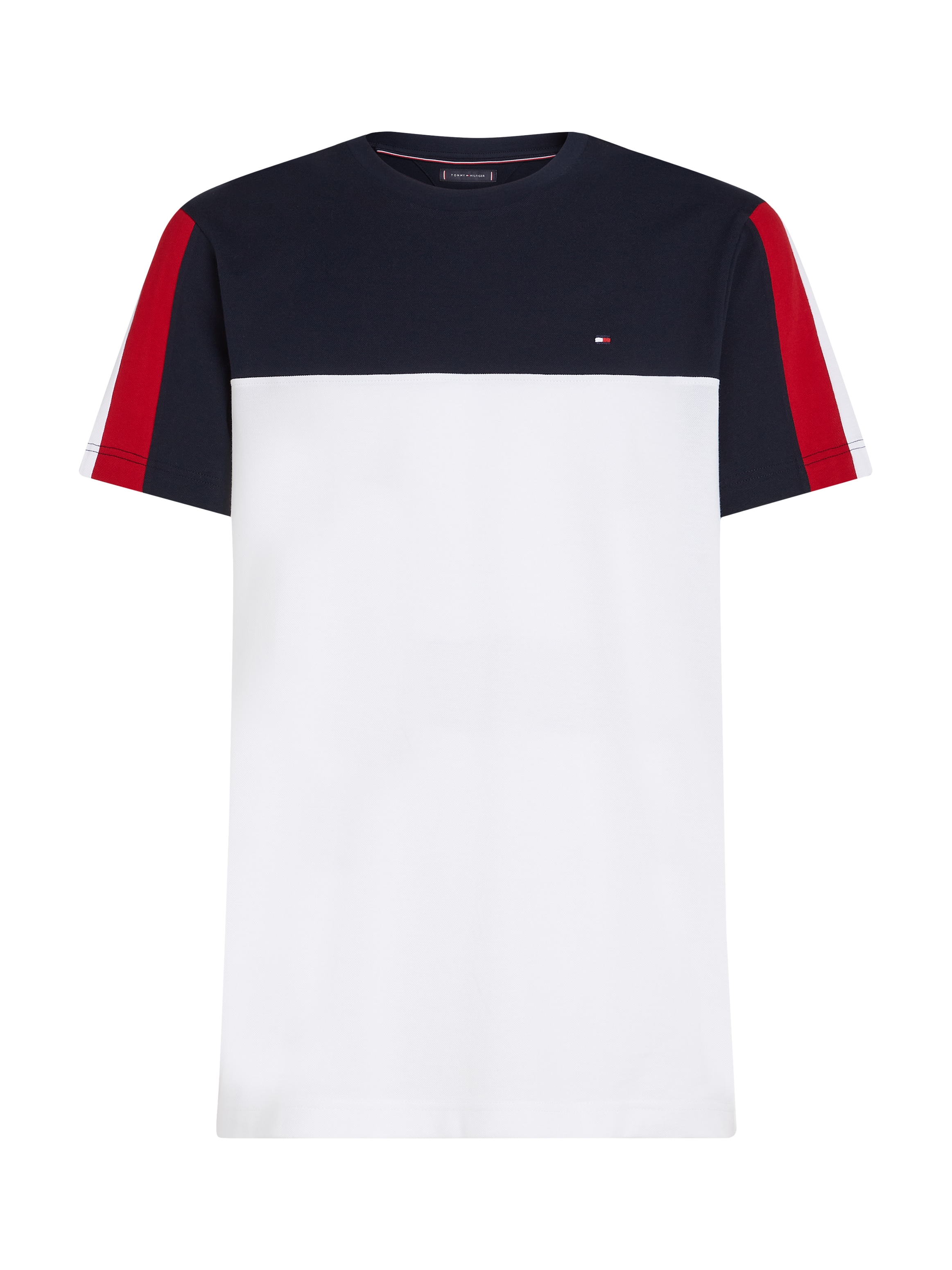 Tommy Hilfiger T-Shirt »GLOBAL STRIPE COLOURBLOCK TEE«, im modischen Colorblocking