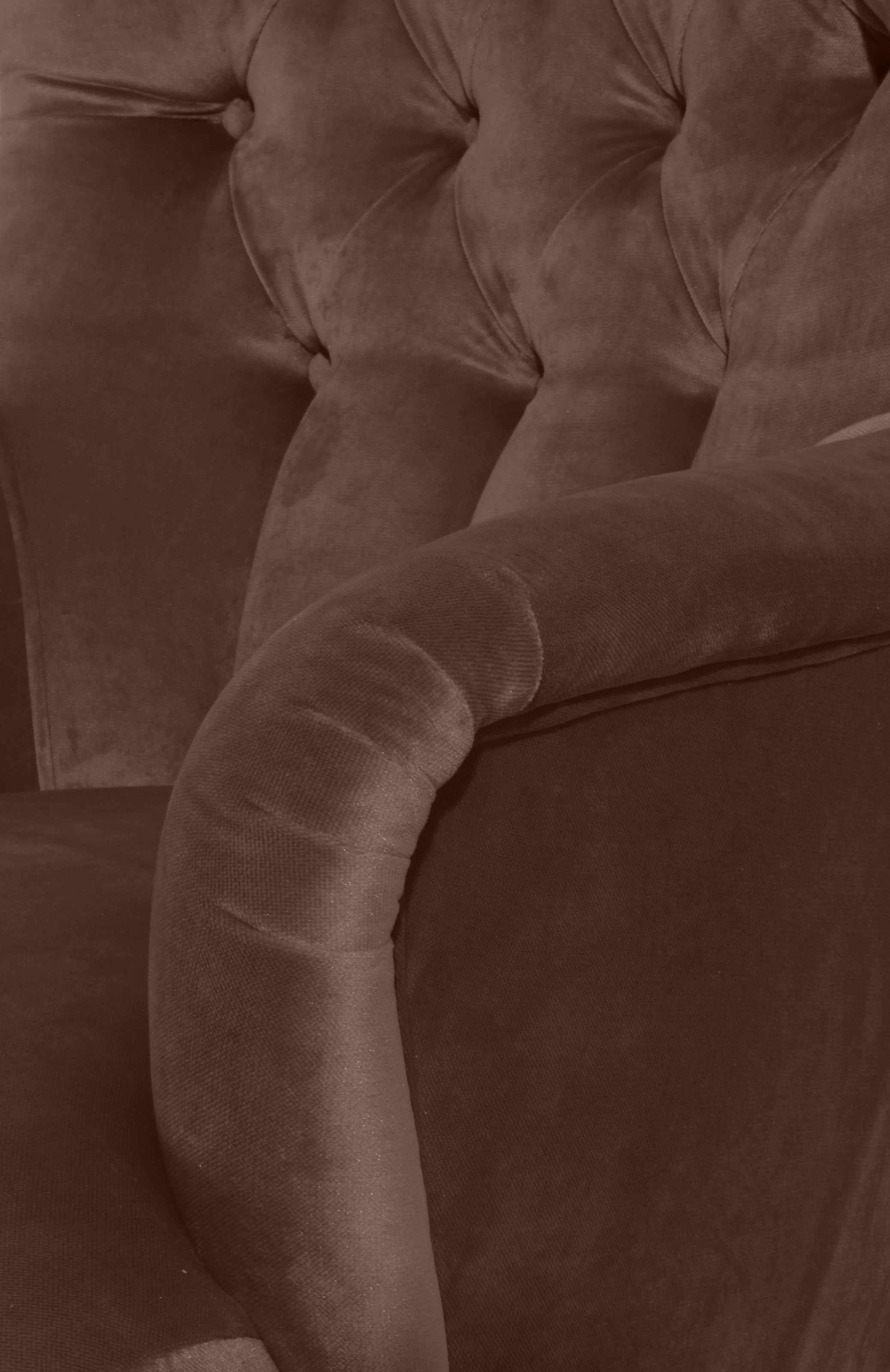 Max Winzer® Chesterfield-Sessel »Bradley, Loungesessel, Chesterfield Optik in aktuellen Farben, bequem«, hohe Rückenlehne mit edler Knopfheftung, Retro und modern, hoher Fuß