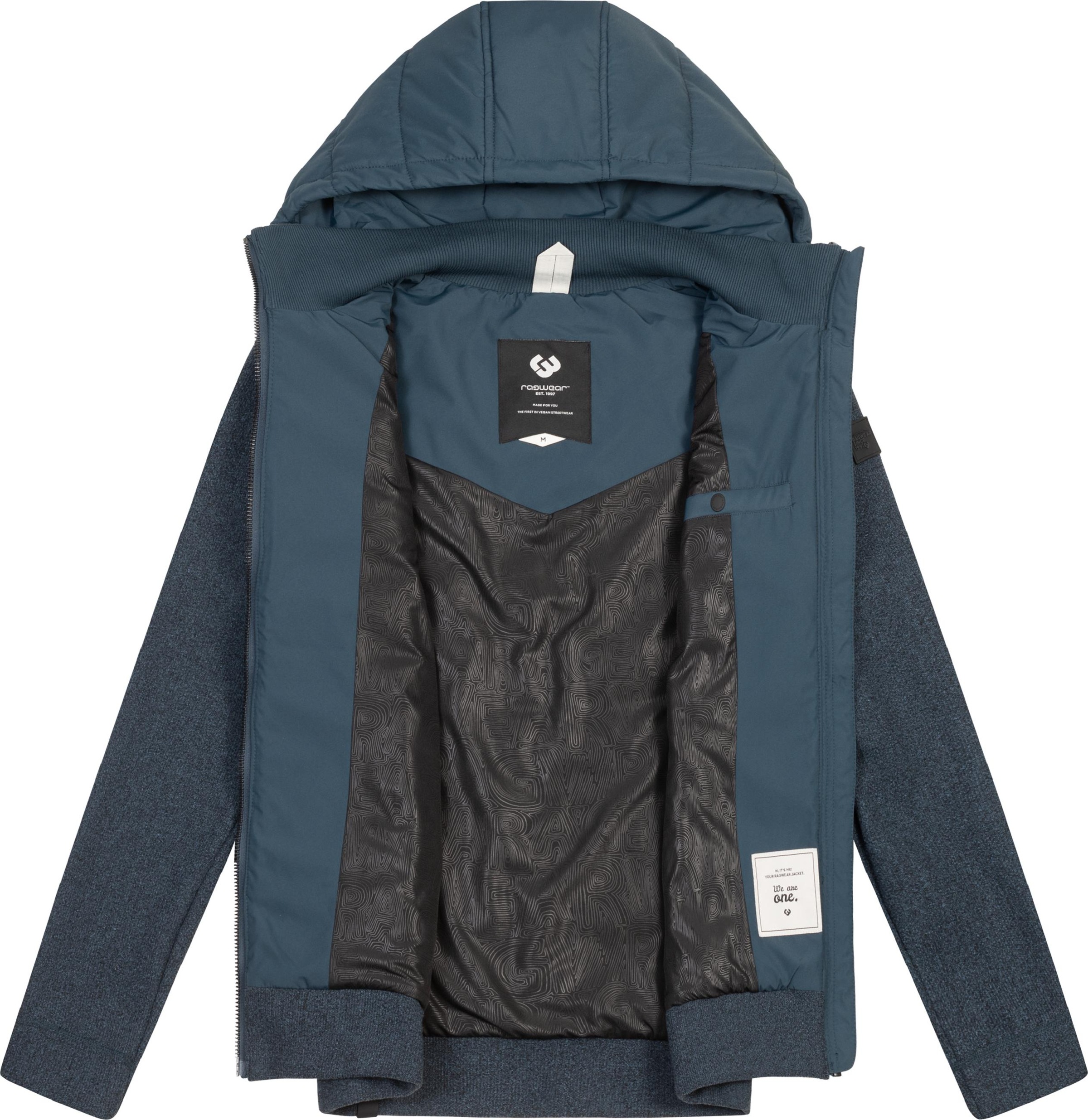 Ragwear Steppjacke »Steppjacke Doryan Mel«, mit Kapuze, Coole Herren Outdoorjacke mit weichen Ärmeln