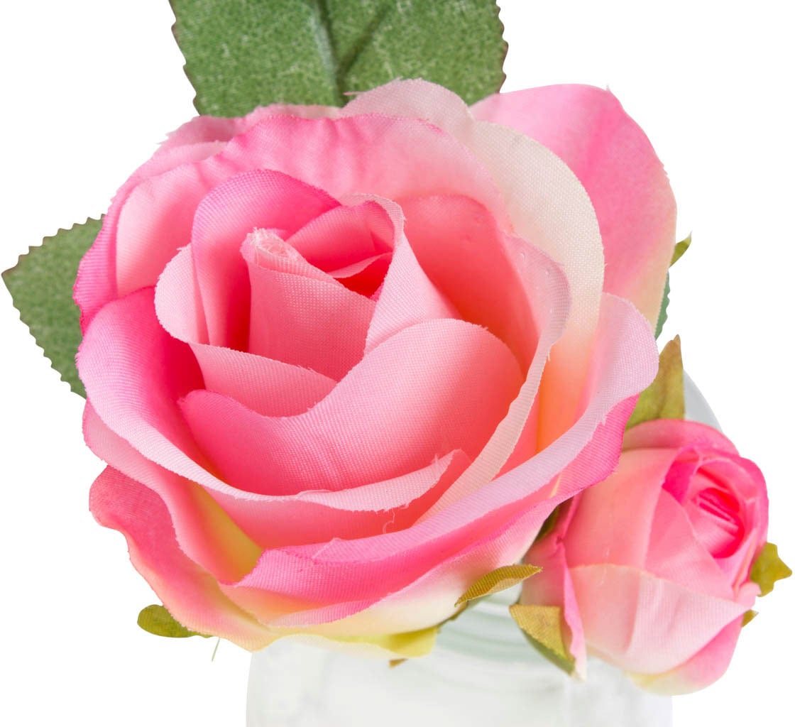 Botanic-Haus Kunstblume auf im Rechnung bestellen »Rose Glas«