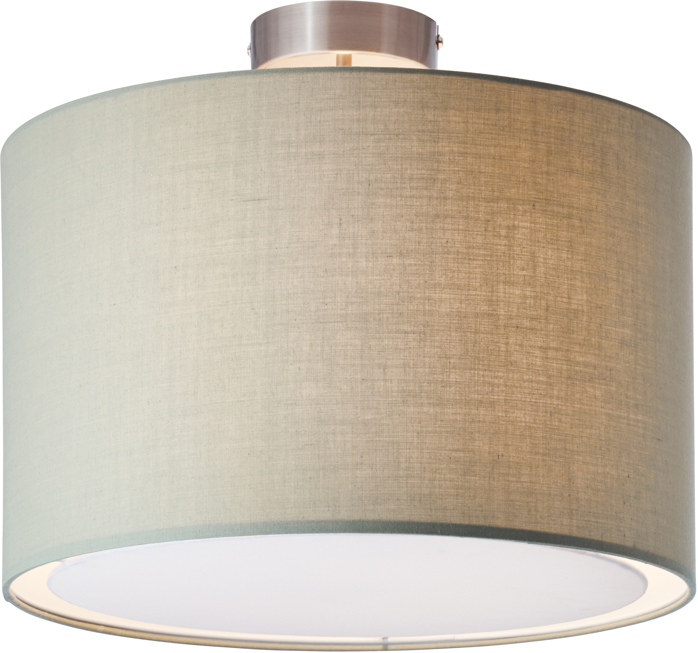 Lüttenhütt Deckenleuchte »Lüchte«, 1 flammig, Leuchtmittel E27 | ohne Leuchtmittel, Deckenlampe mit Stoff - Schirm, Ø 40 cm, Höhe 32 cm