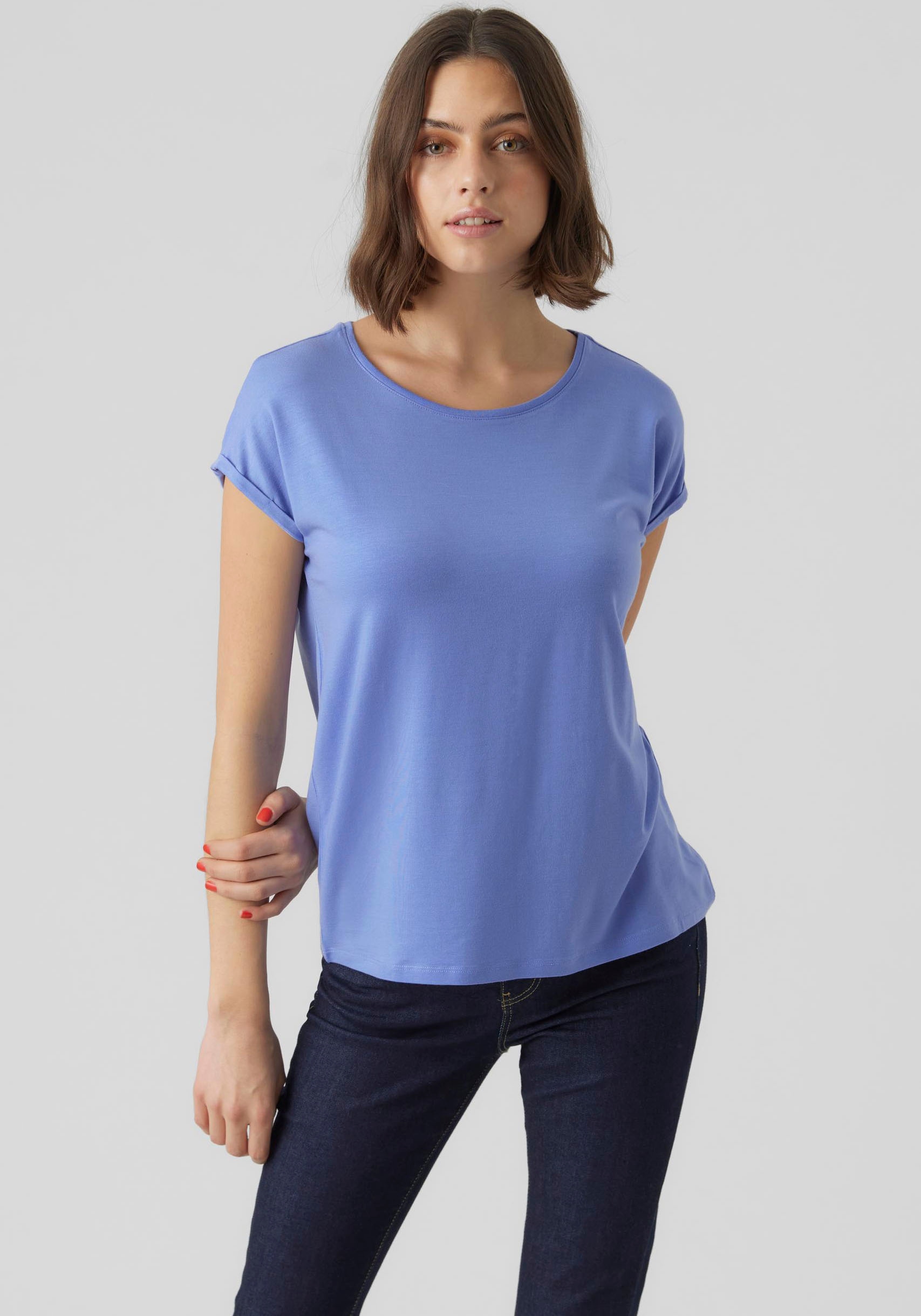 »VMAVA bei GAJRS TOP ♕ Rundhalsshirt NOOS« SS Vero Moda PLAIN