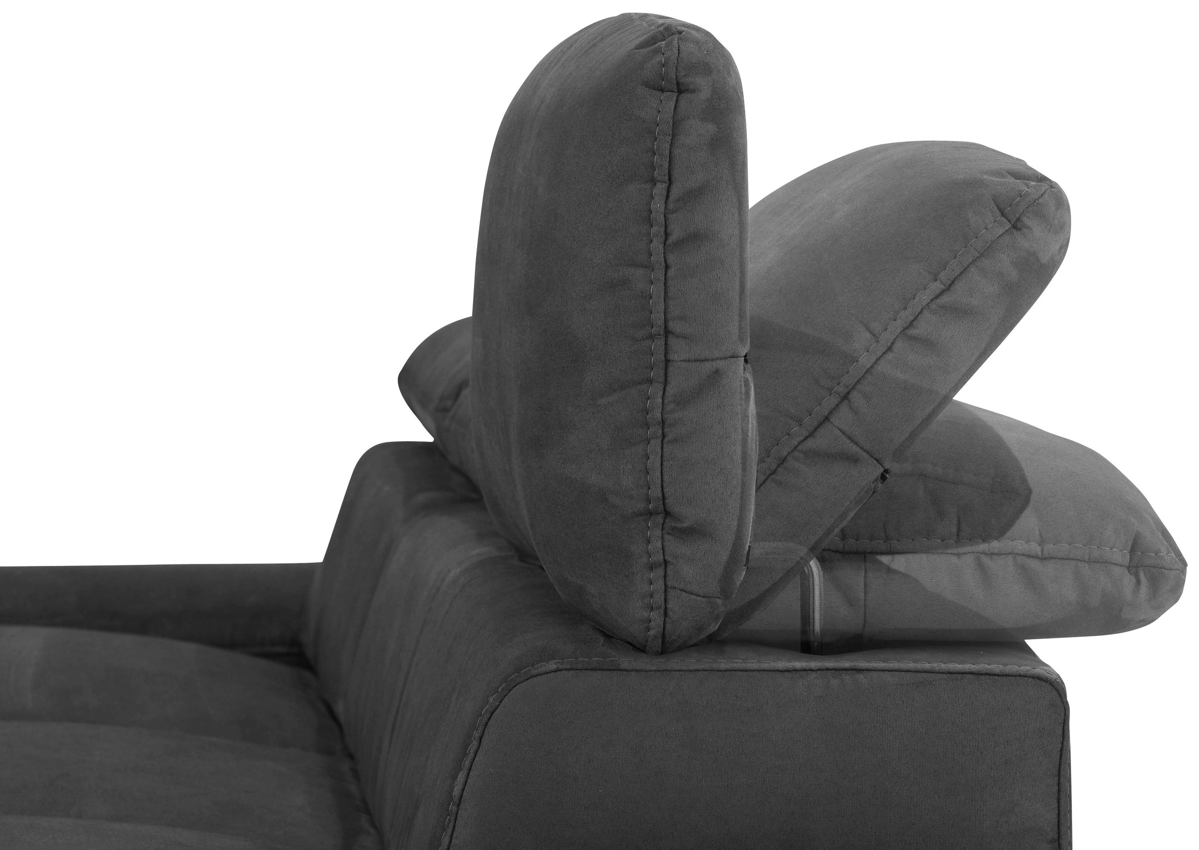 Home affaire Ecksofa »Alberto L-Form«, mit Kopfteilverstellung, wahlweise mit Bettfunktion