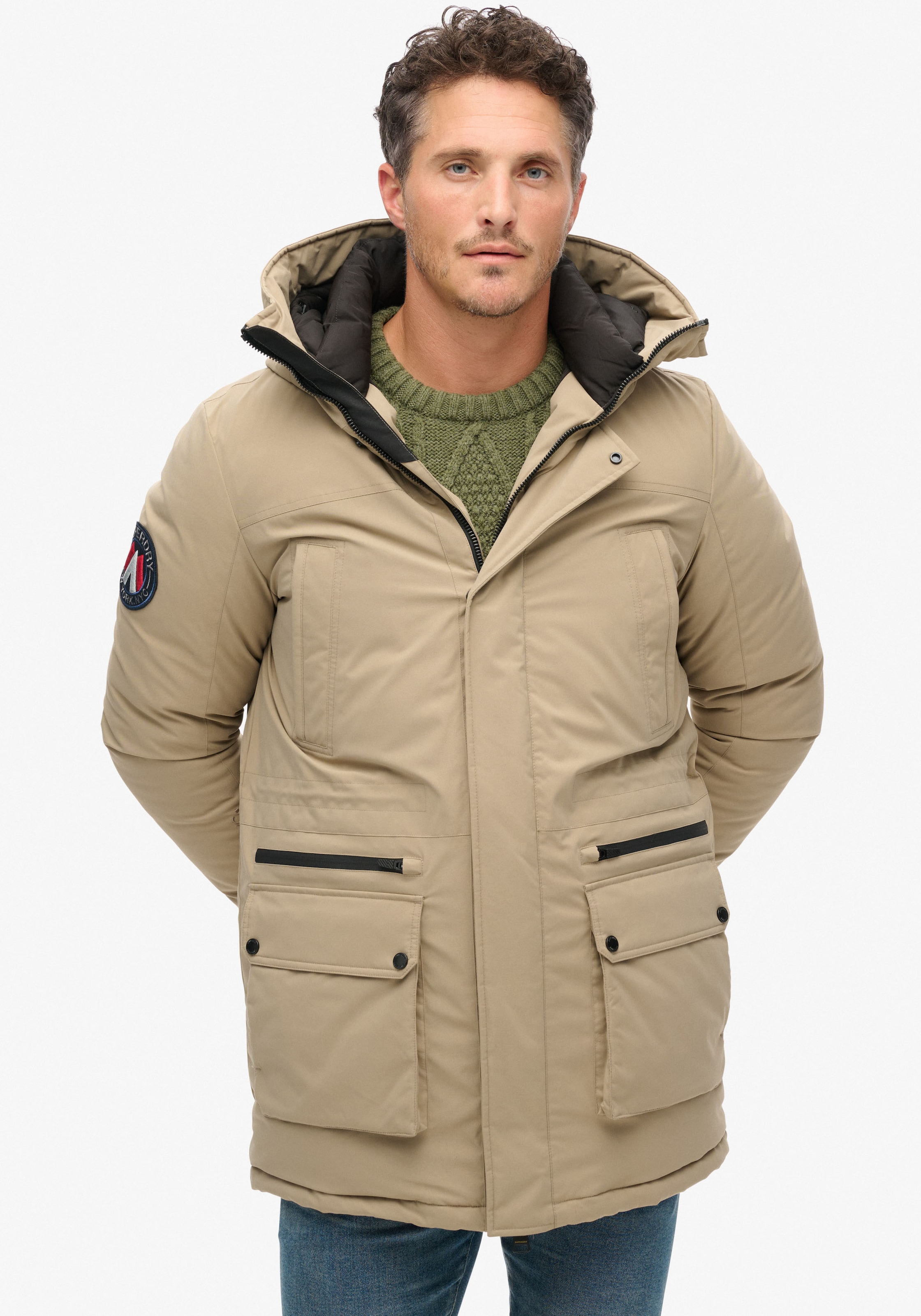 Superdry Steppjacke »City Padded Parka Jacket«, mit Kapuze
