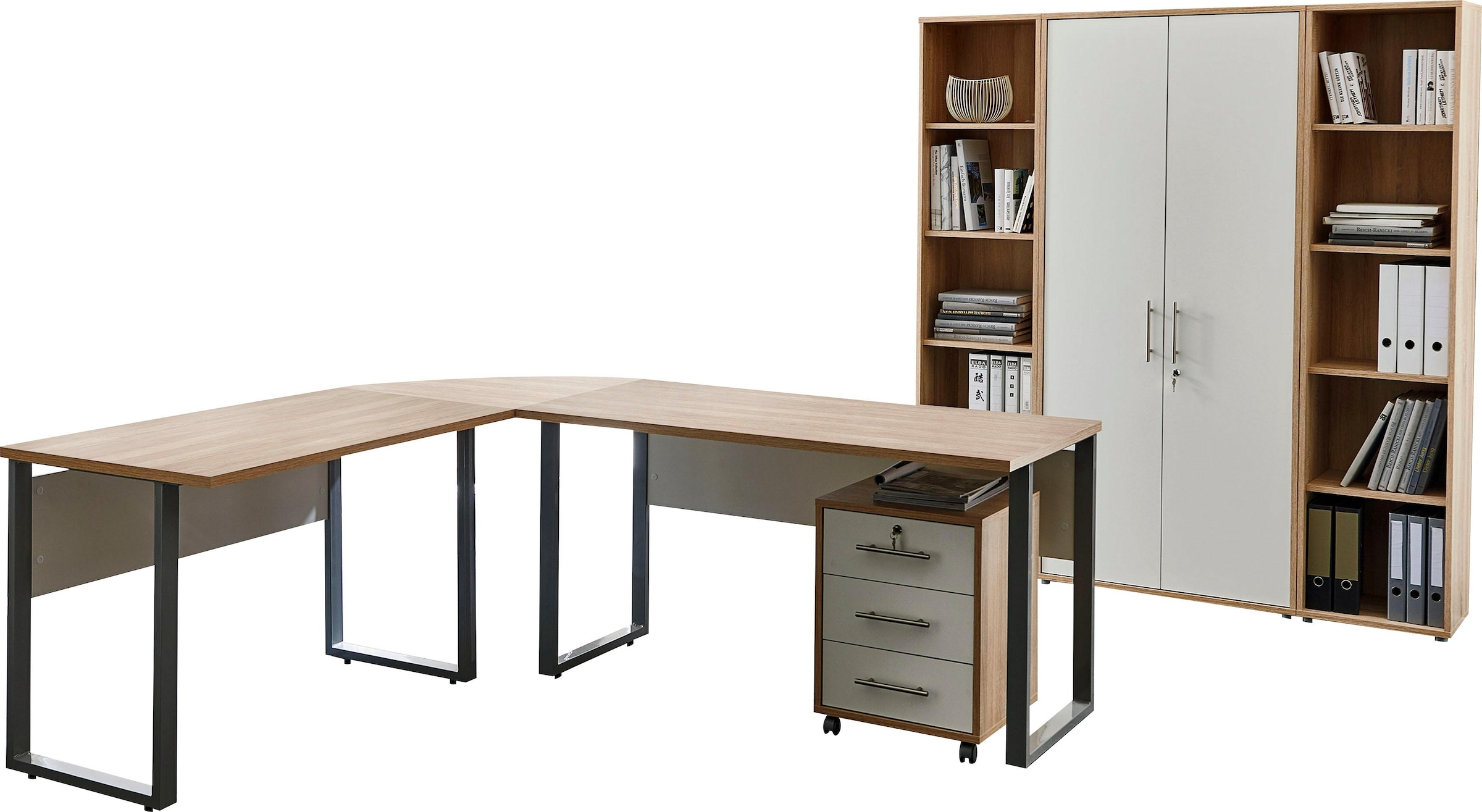 BMG Möbel Büromöbel-Set »Tabor Office 3«, (Set, 6 tlg.)