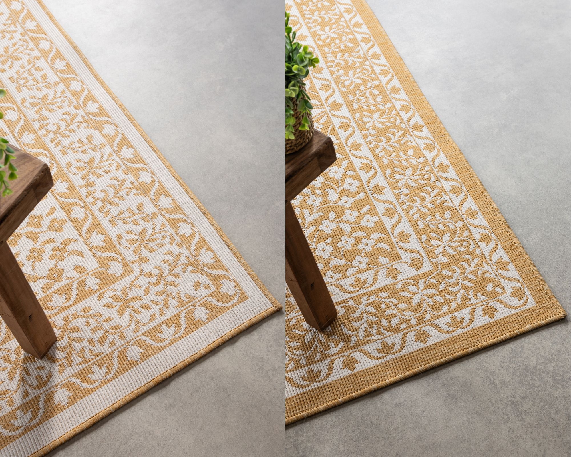 ELLE DECORATION Teppich »Meekly Wendeteppich«, rechteckig, 5 mm Höhe, Flachgewebe, In-& Outdoor, Modern, beidseitig, Balkon, Wohnzimmer