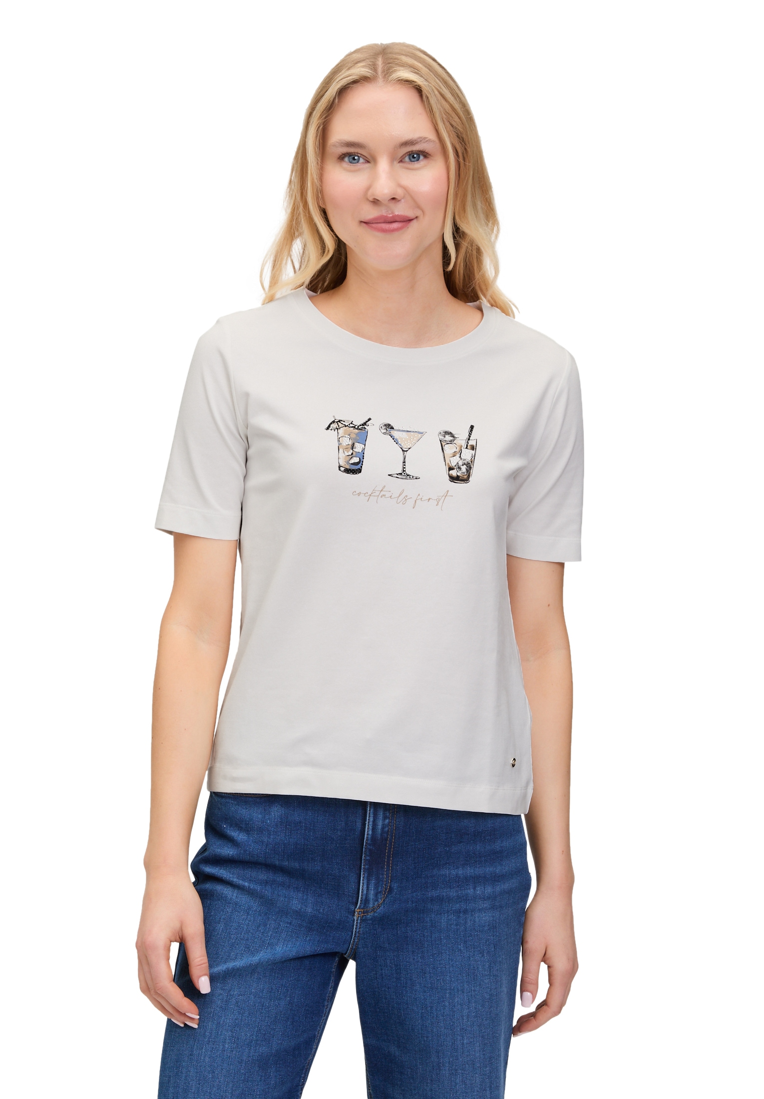 Betty&Co Langarmshirt »Casual-Shirt mit Print«