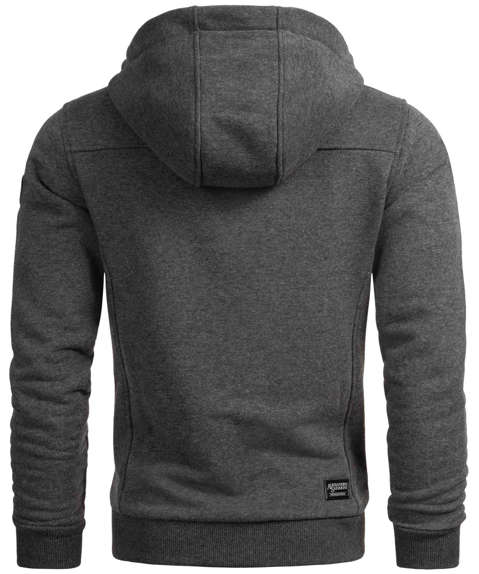 Alessandro Salvarini Kapuzensweatjacke »A. Salvarini Herren Sweatjacke AS123«