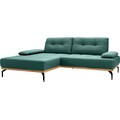 exxpo - sofa fashion Ecksofa, Inklusive Sitztiefenverstellung, Armlehnenverstellung, Metallfüße