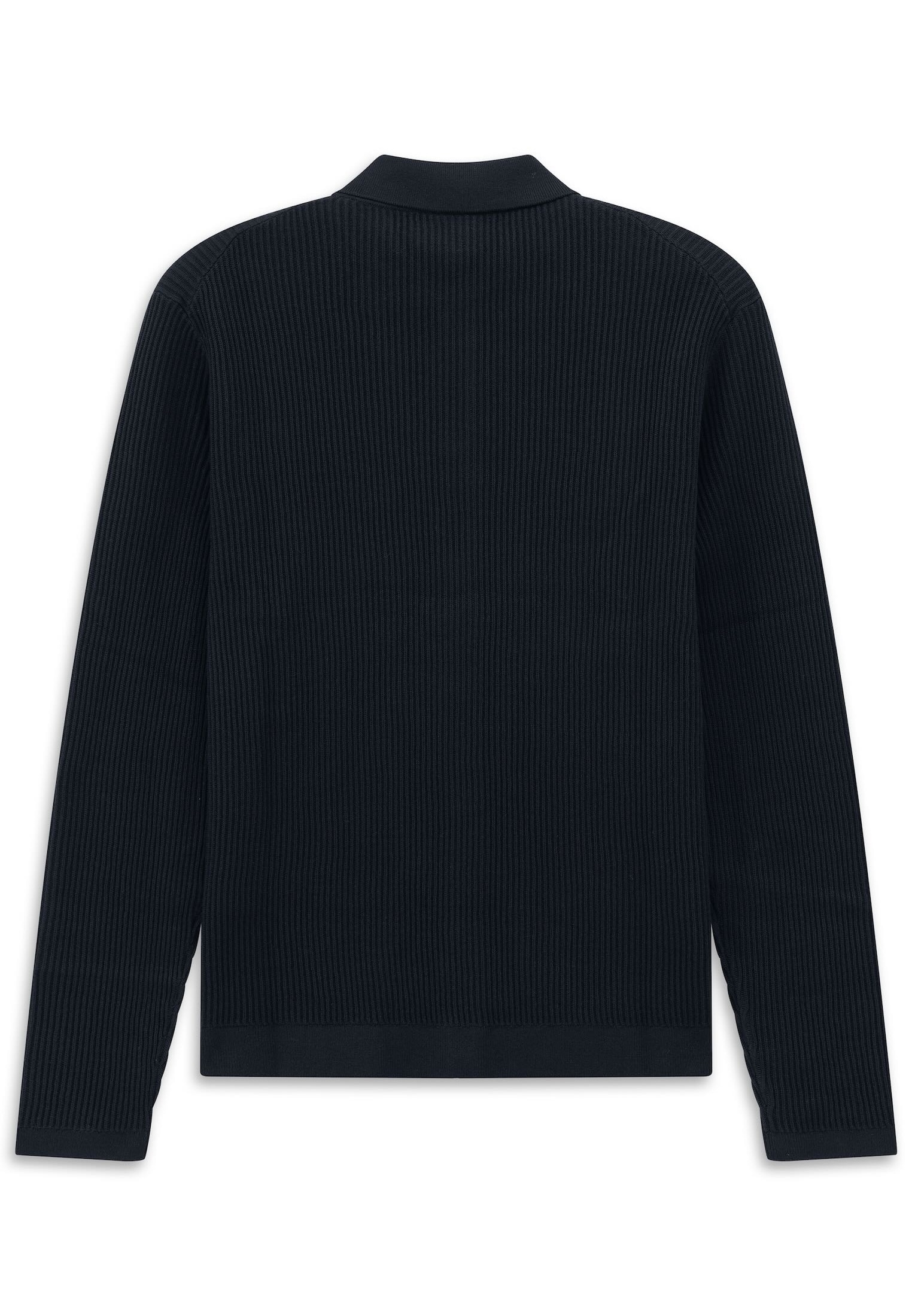 bugatti Strickjacke »Regular Fit« geknöpft mit Polokragen