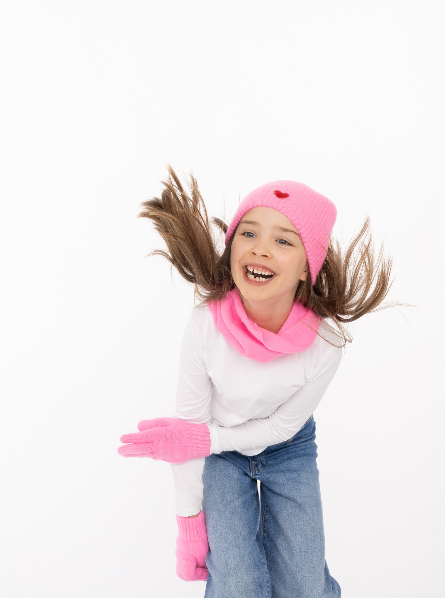 Zwillingsherz Beanie »"Heart-Patch"« Kids-Kaschmir Mütze mit Herzpatch