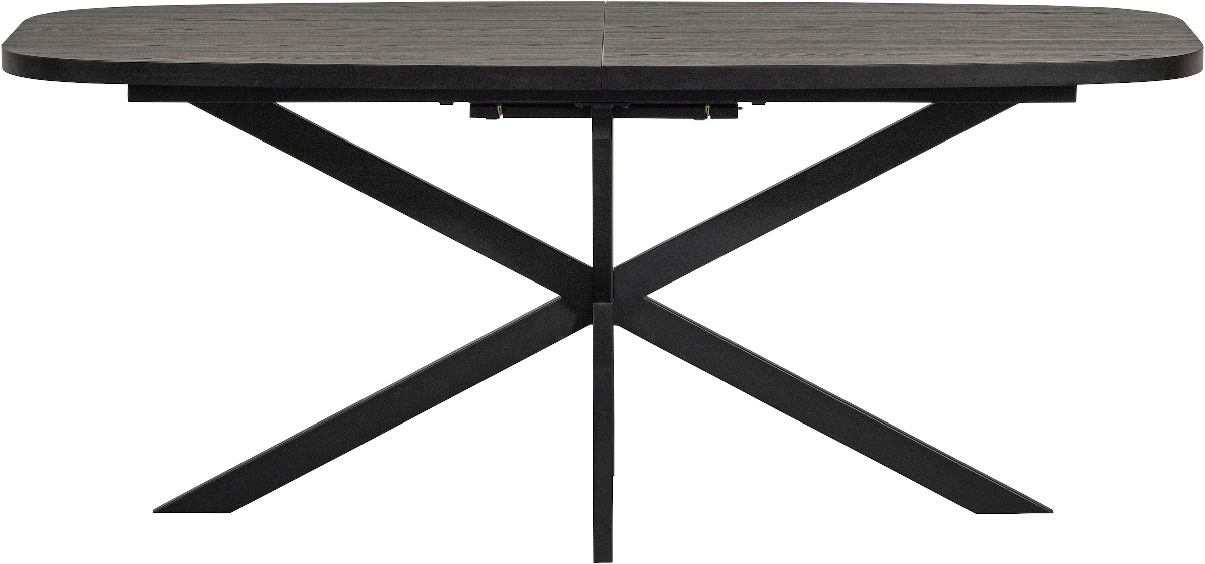 WOOOD Esstisch »Arros MDF Lackiert Ausziehbar, B 220 x T 90 x H 75 cm« Ovale Form, Tragkraft Mittelteil 100 kg, sichtbare Maserung