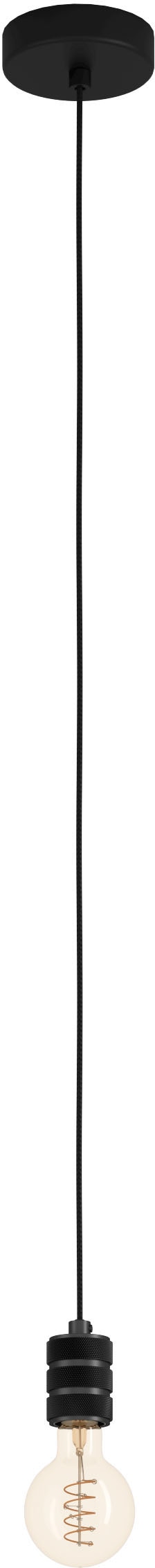 EGLO Hängeleuchte »YORTH«, Jahren und kaufen mit Stahl - Hängeleuchte 3 exkl. Garantie - E27 | nickel 40W online XXL in schwarz aus