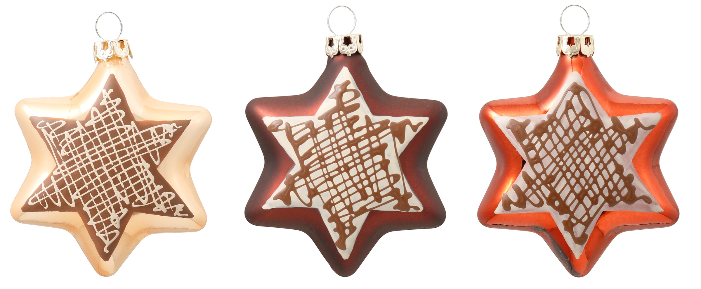 Christbaumschmuck »Casenda, Cappuccino, Weihnachtsbaumschmuck aus Glas, Made in...