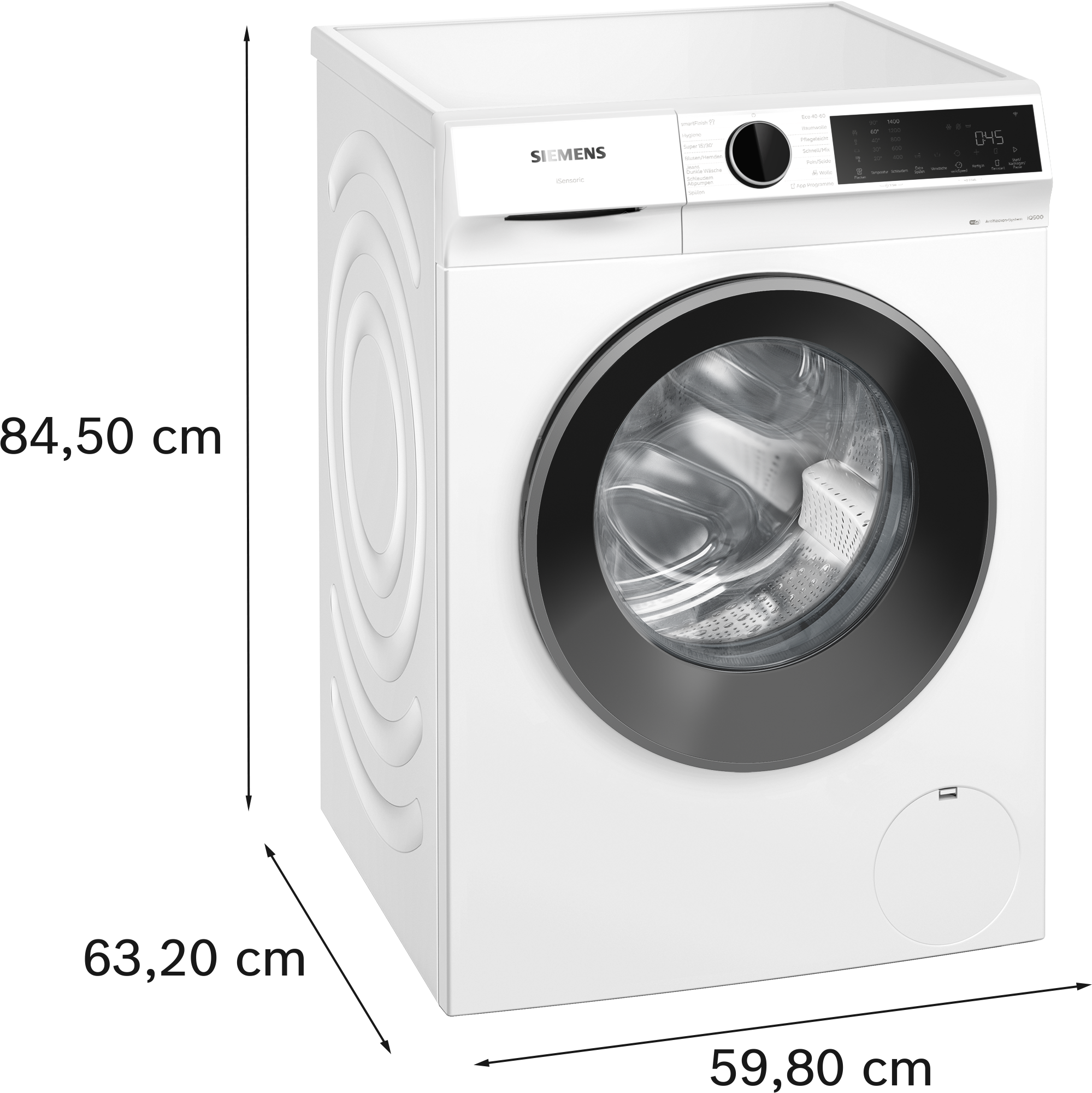 SIEMENS Waschmaschine iQ500 »WG54J20K1« 10 kg 1400 U/min