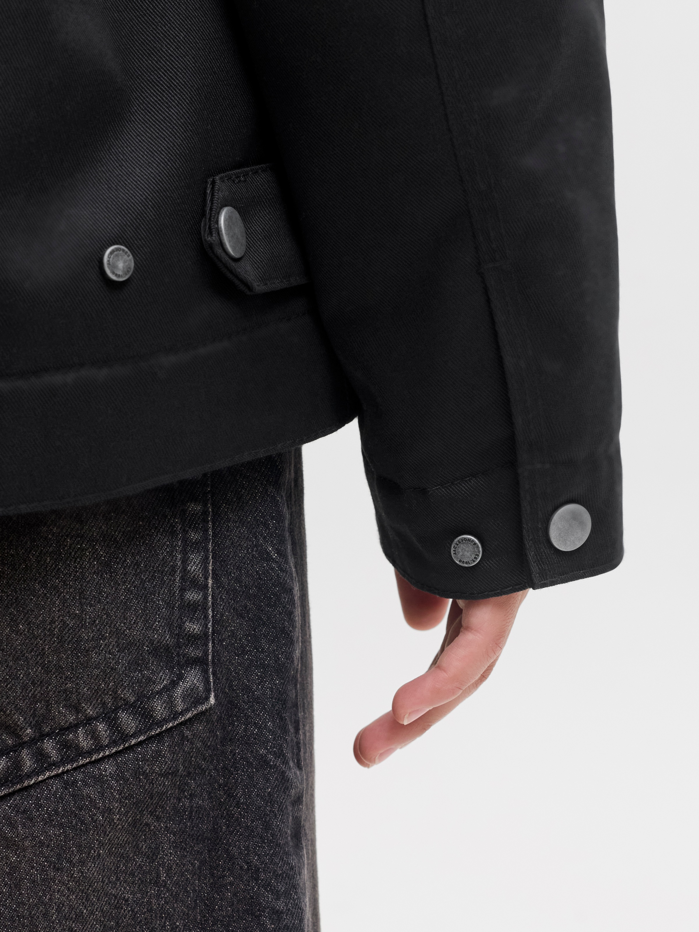 Jack & Jones Junior Kurzjacke »JJECOLTON WORKER JACKET JNR« Materialmix, mit Reißverschluss