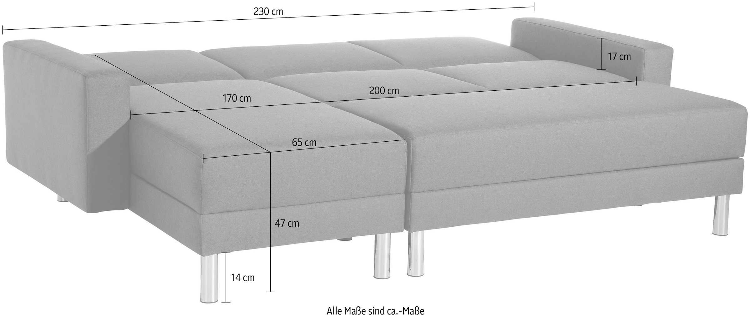 Max Winzer® Hocker »Just Fresh«, mit Stauraum