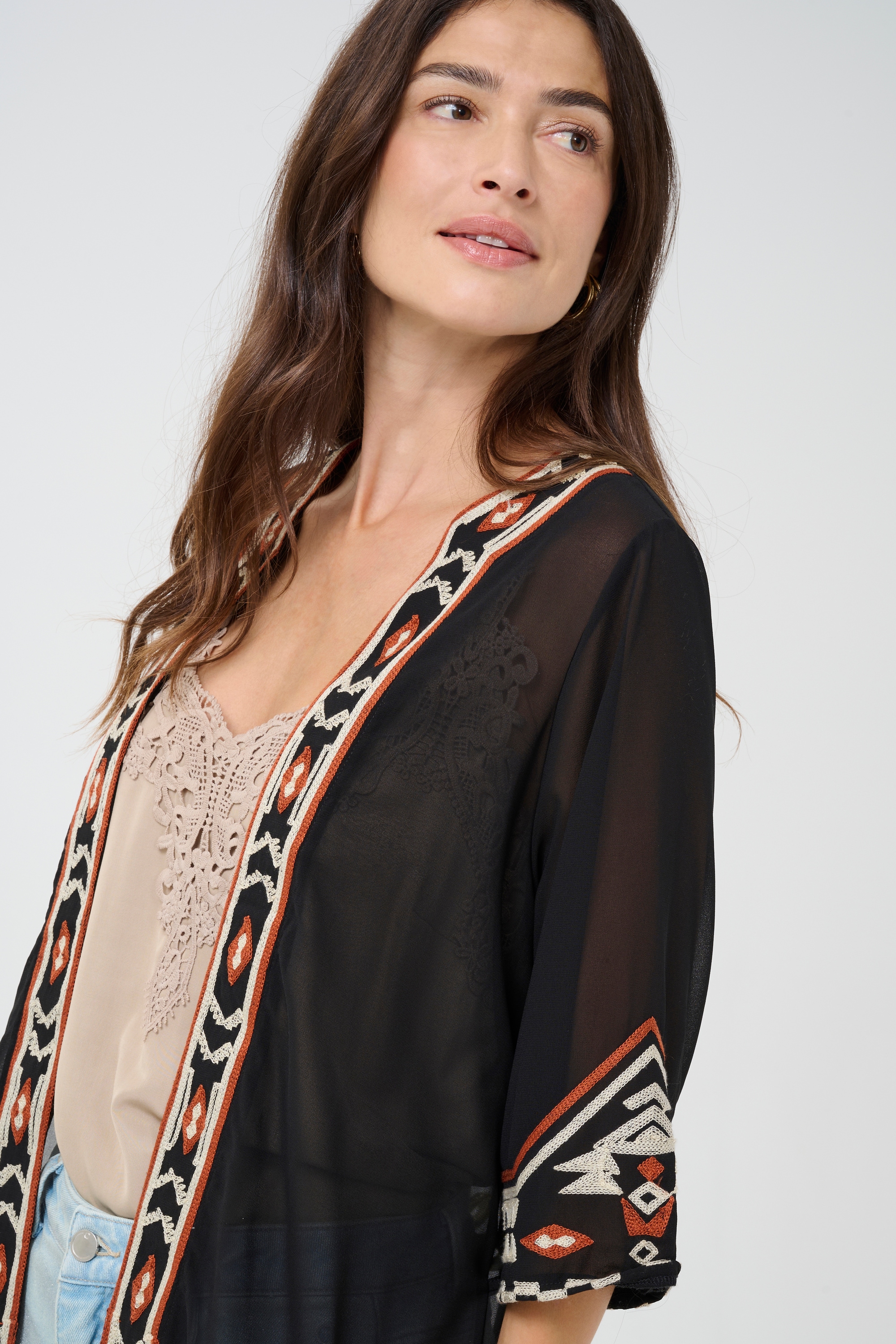 Cream Blusenkimono »Kimono CRBeti«