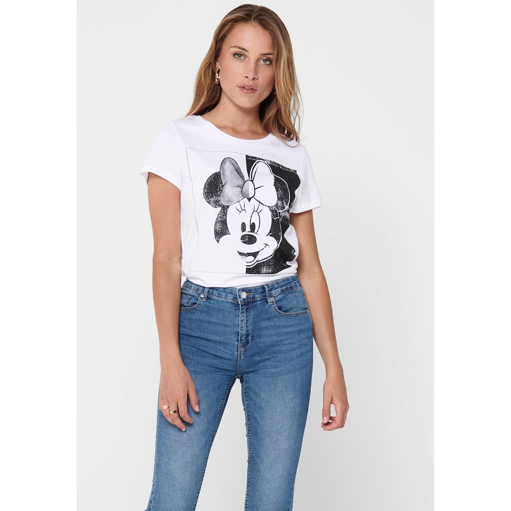 ONLY Kurzarmshirt »ONLMICKEY MINNIE FACE S/S T-SHIRT JRS«